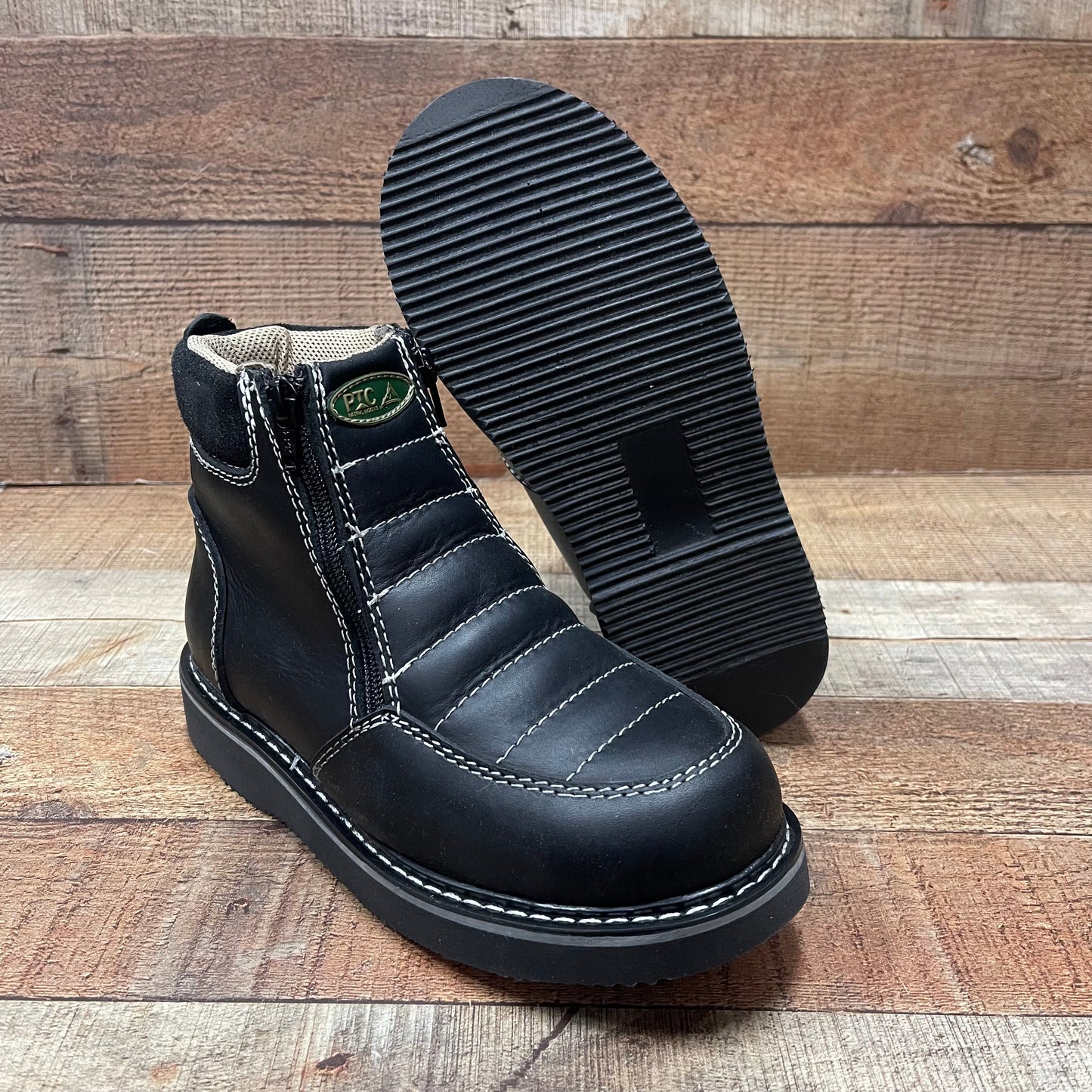Botas de trabajo ligeras con cremallera para hombre, resistentes al agua y al aceite, Bota Cierre Est.1216