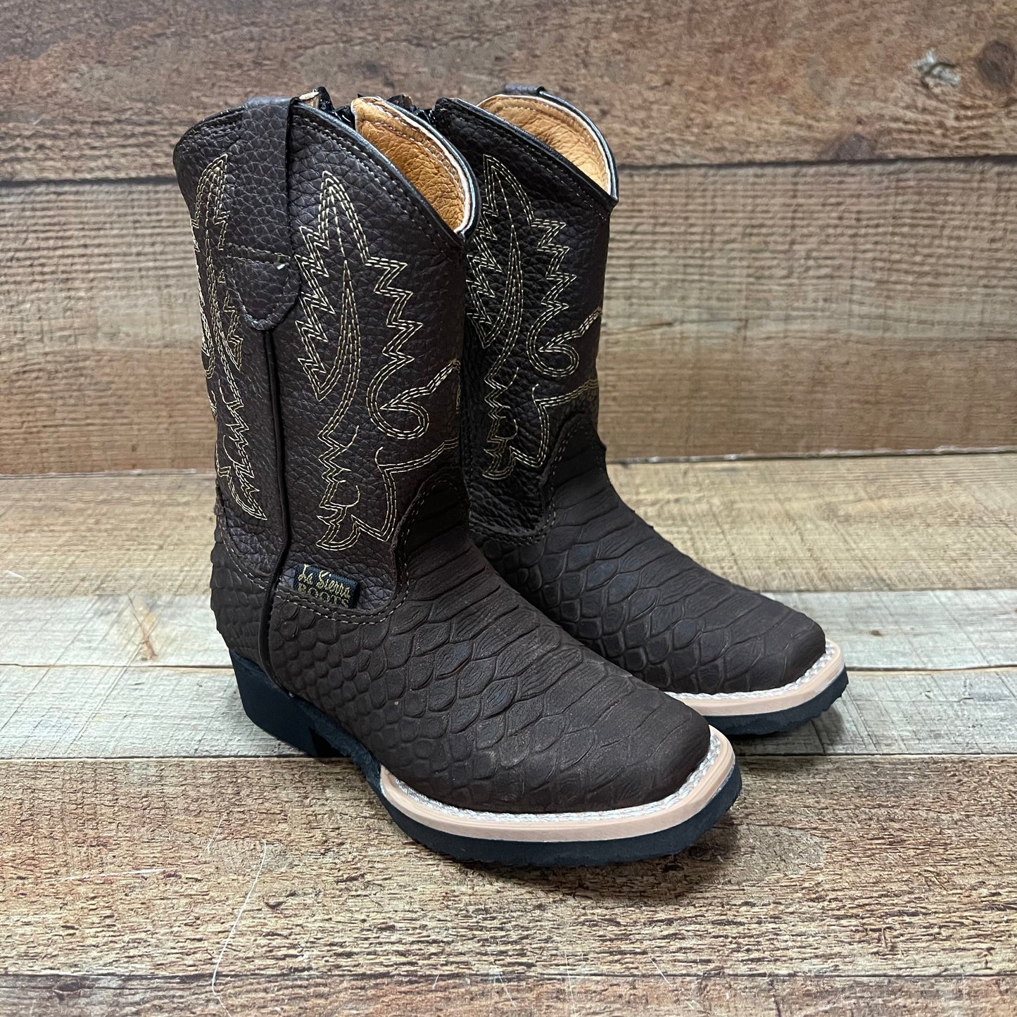 Baby and Toddlers Rodeo Cowboy Cowgirl Python Boots Zipper Est.1740