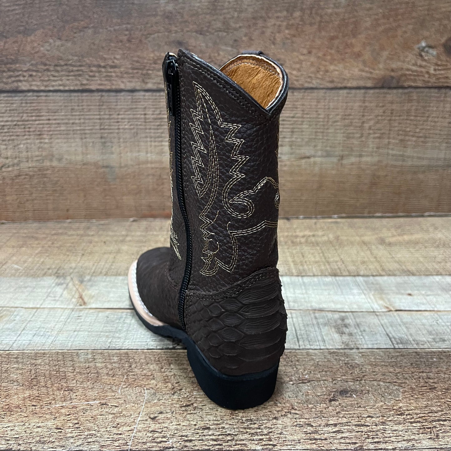 Botas de vaquero de rodeo para niño con cremallera, precio estimado: 940