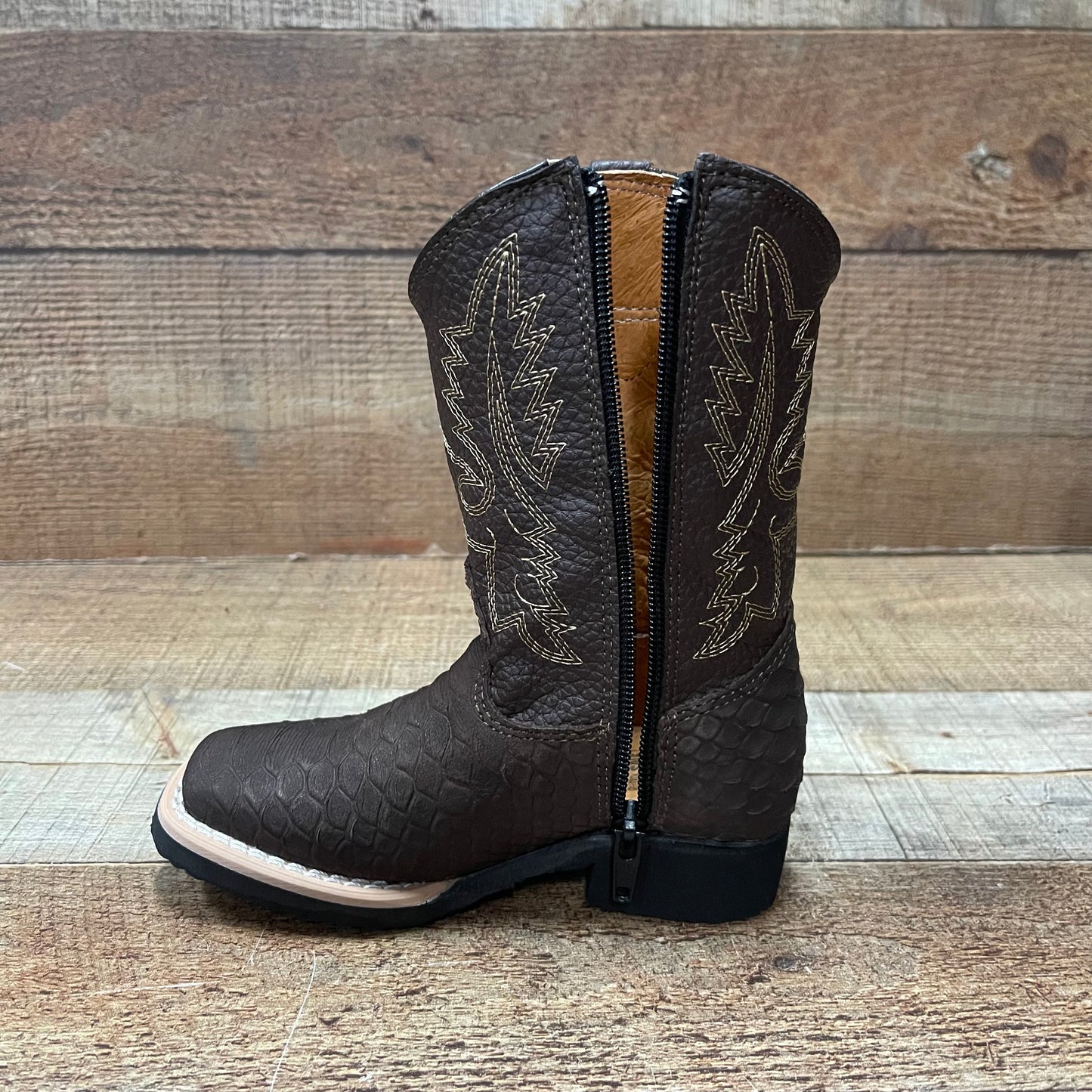 Botas de vaquero de rodeo para niño con cremallera, precio estimado: 940