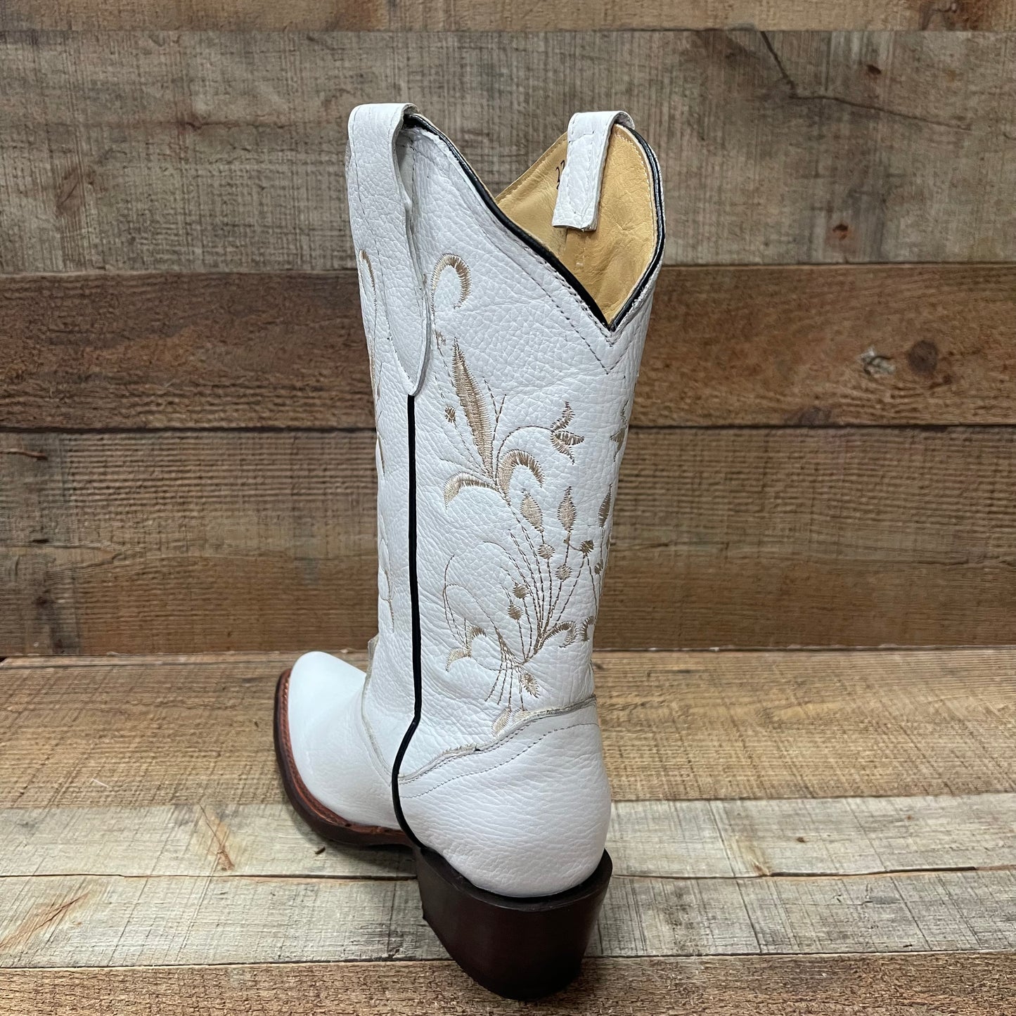 Botas vaqueras occidentales para mujer con punta puntiaguda y arnés Est.501 Dama Punta Con Arnés