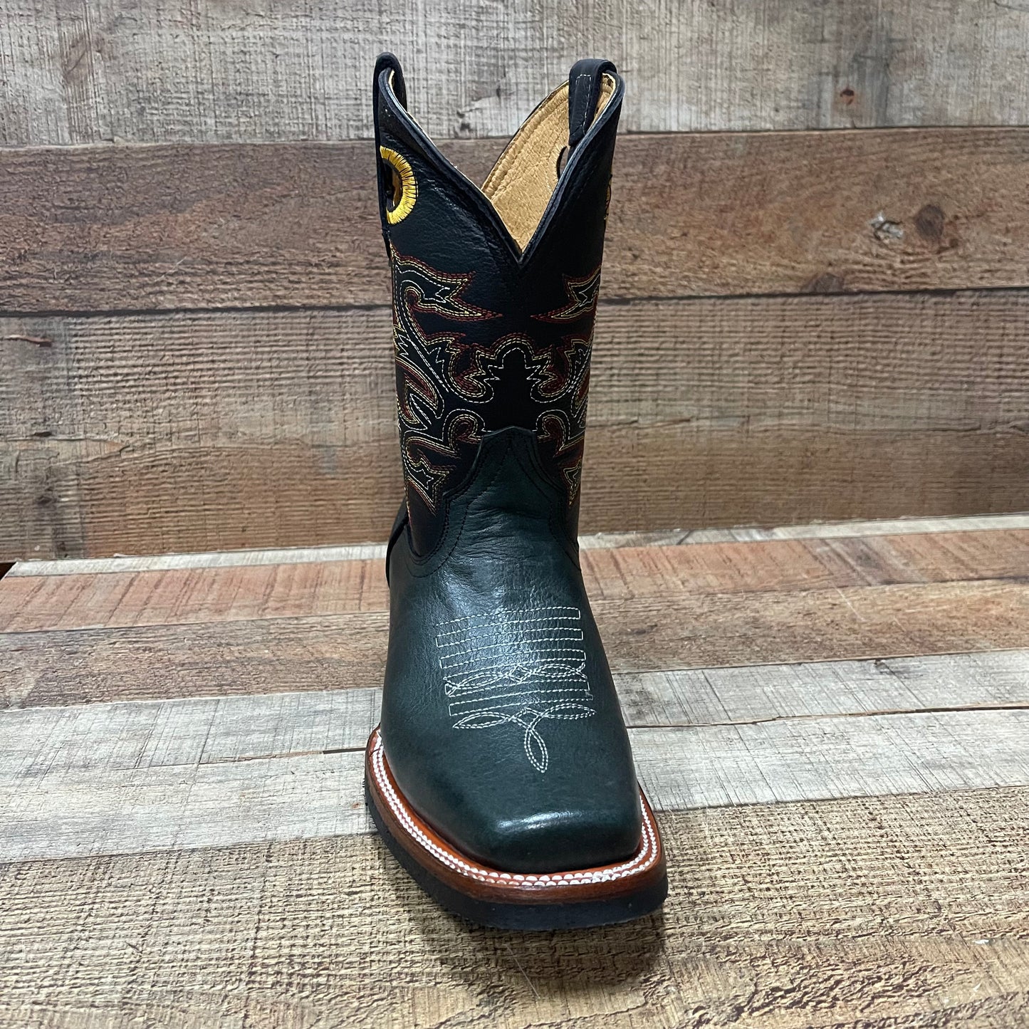 Botas vaqueras de rodeo occidental para mujer, de piel auténtica, est.721 Rodeo Dama
