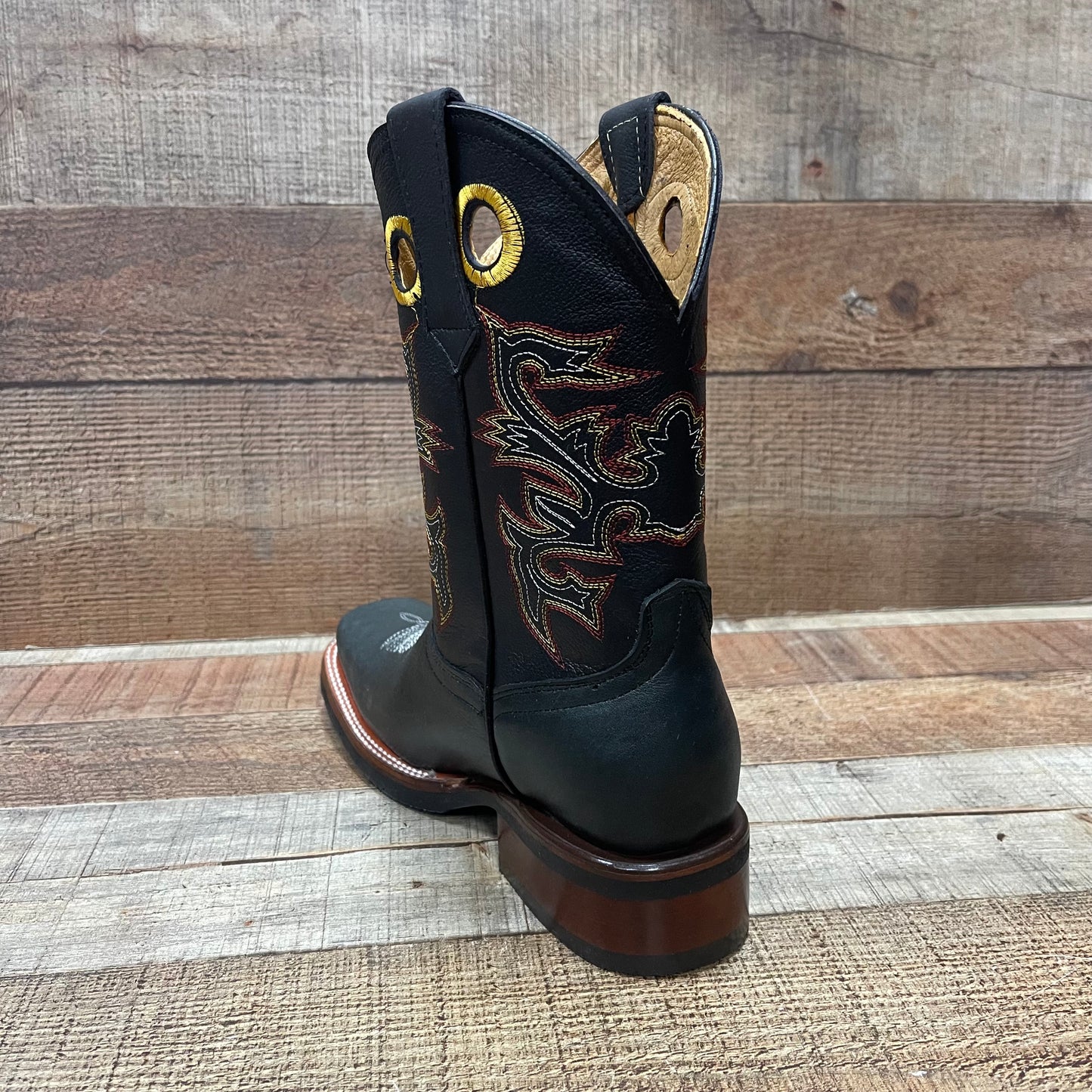Botas vaqueras de rodeo occidental para mujer, de piel auténtica, est.721 Rodeo Dama
