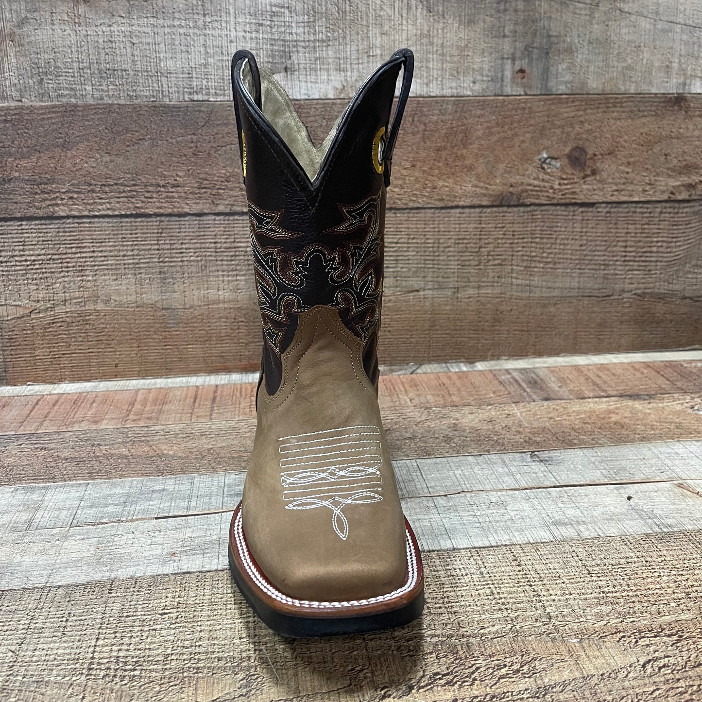 Botas vaqueras de rodeo occidental para mujer, de piel auténtica, est.721 Rodeo Dama