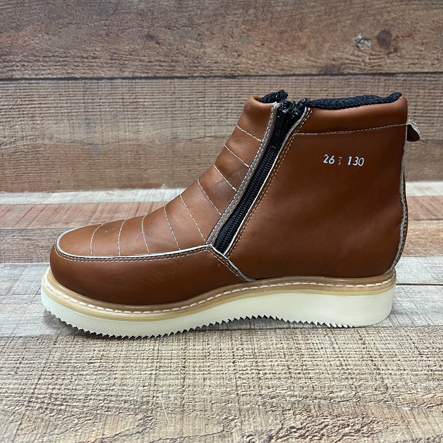 Botas de trabajo ligeras con cremallera para hombre, resistentes al agua y al aceite, Bota Cierre Est.1216