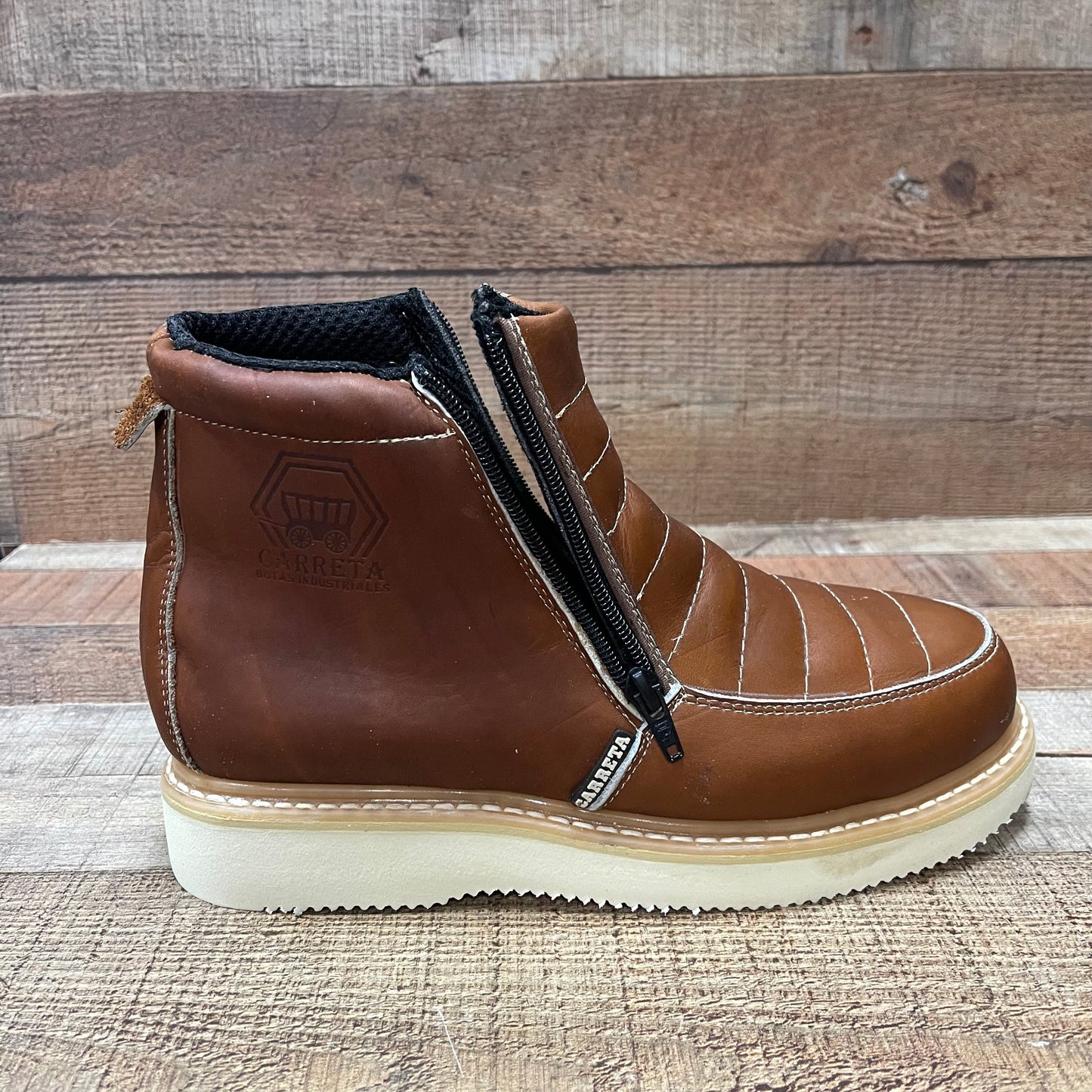 Botas de trabajo ligeras con cremallera para hombre, resistentes al agua y al aceite, Bota Cierre Est.1216