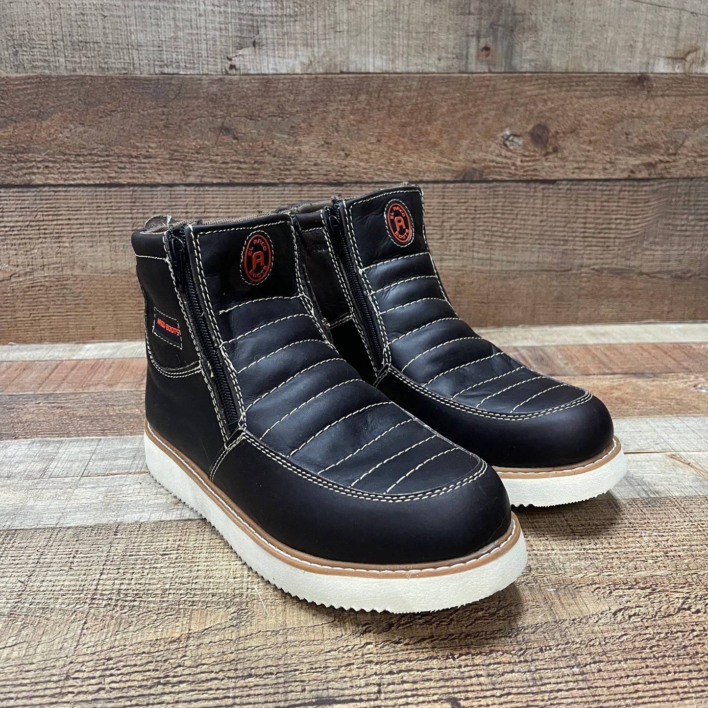 Botas de trabajo ligeras con cremallera para hombre, resistentes al agua y al aceite, Bota Cierre Est.1216