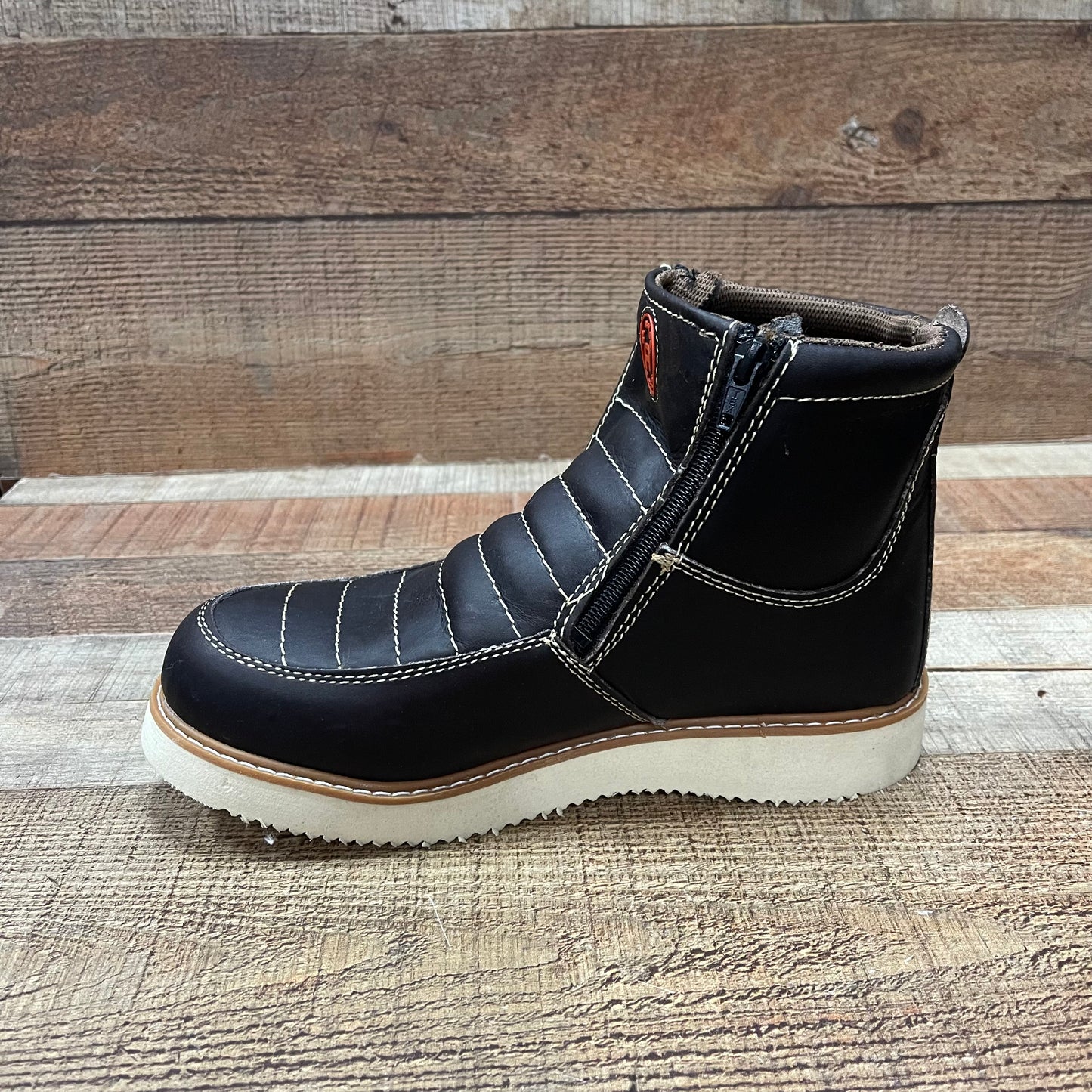 Botas de trabajo ligeras con cremallera para hombre, resistentes al agua y al aceite, Bota Cierre Est.1216