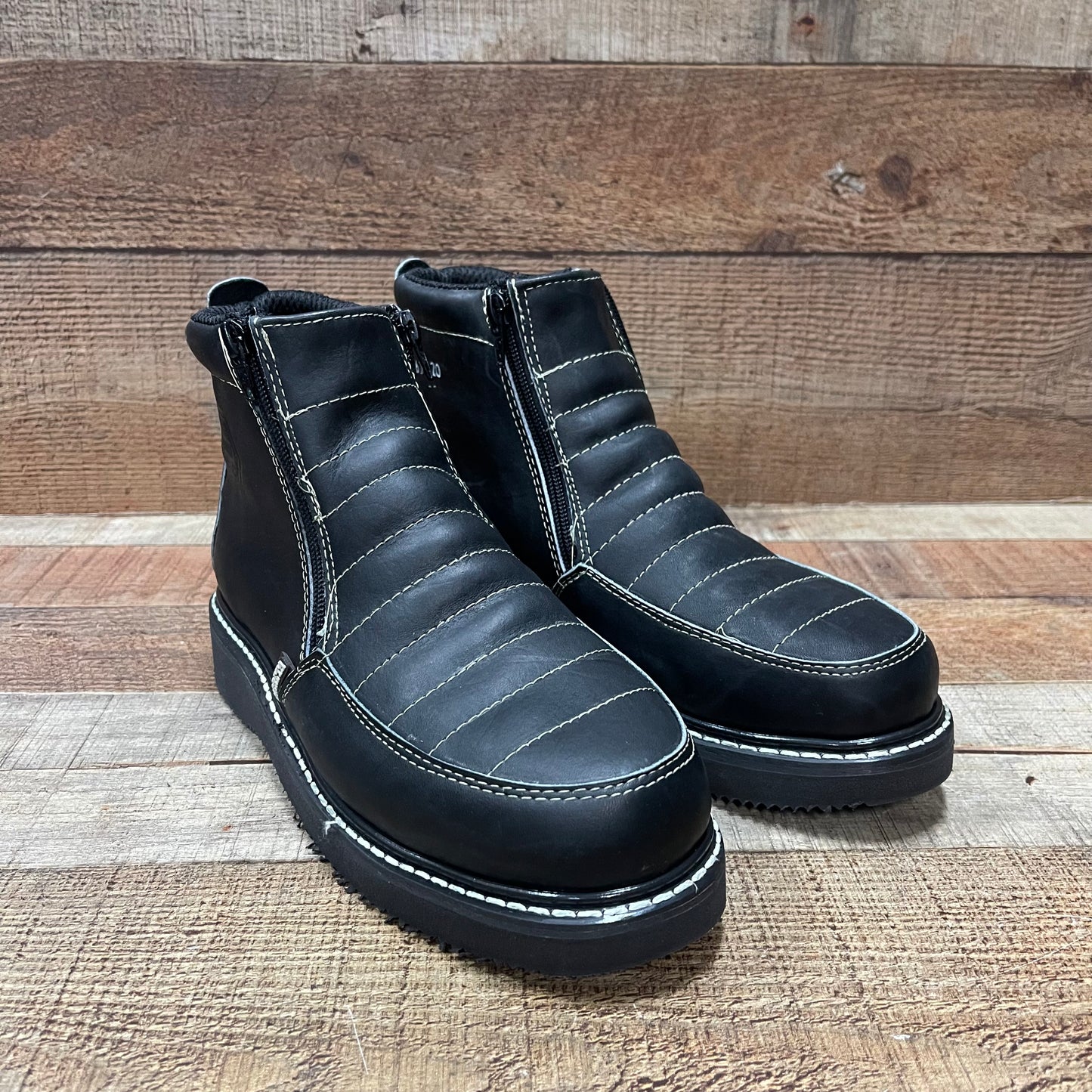 Botas de trabajo ligeras con cremallera para hombre, resistentes al agua y al aceite, Bota Cierre Est.1216