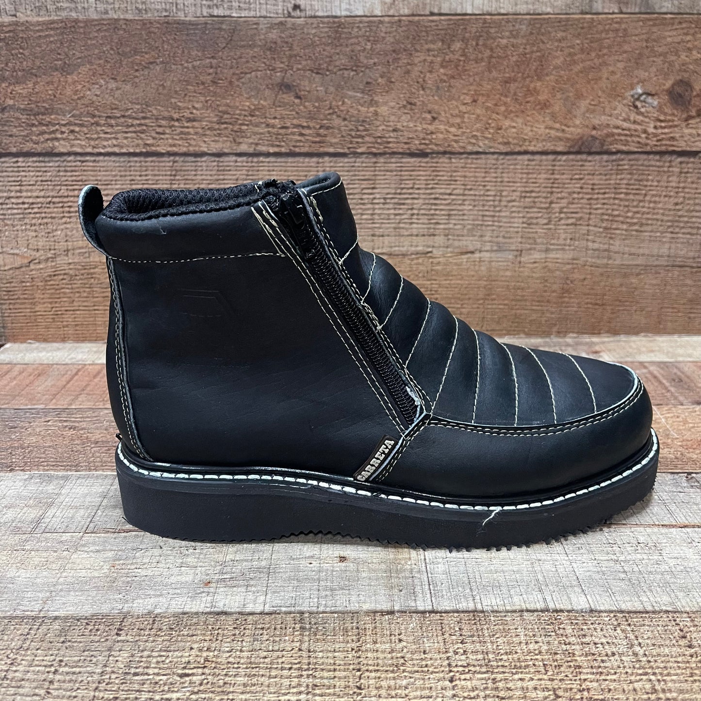 Botas de trabajo ligeras con cremallera para hombre, resistentes al agua y al aceite, Bota Cierre Est.1216