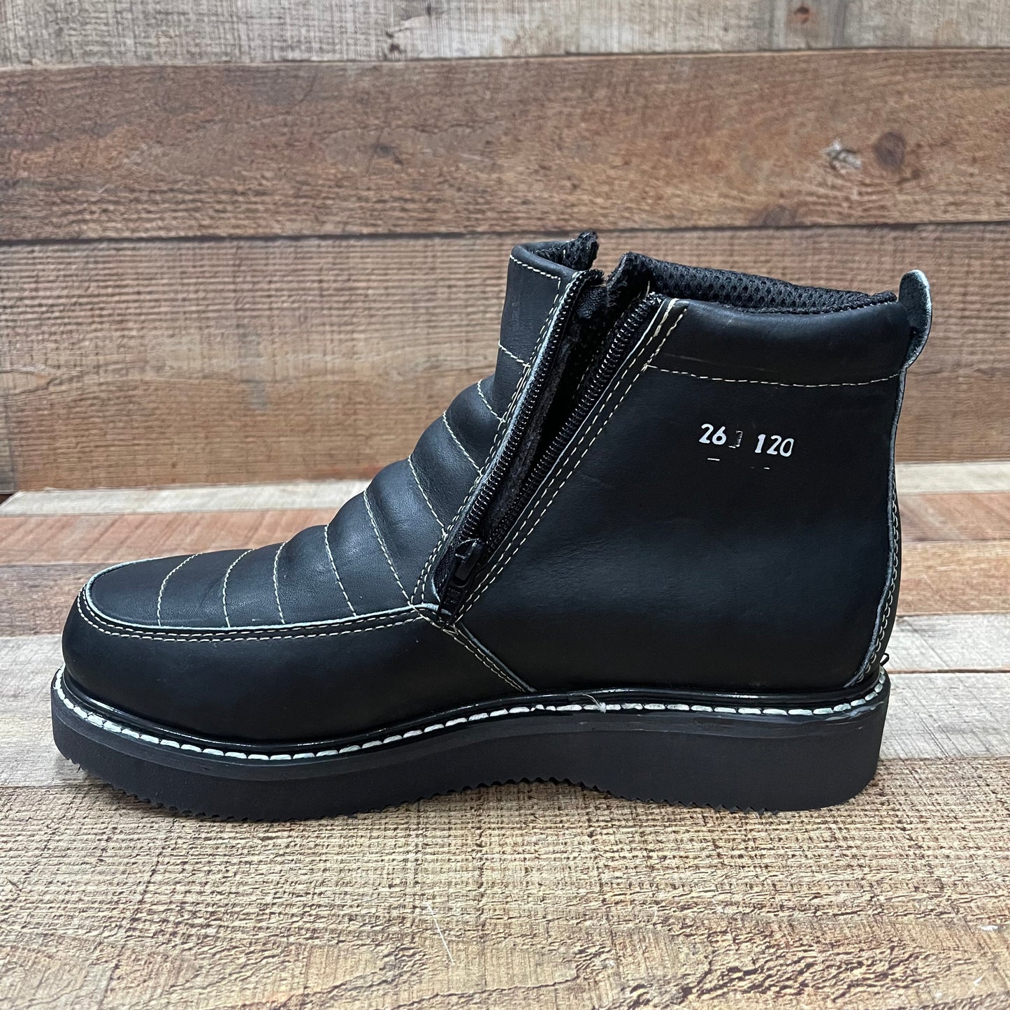 Botas de trabajo ligeras con cremallera para hombre, resistentes al agua y al aceite, Bota Cierre Est.1216