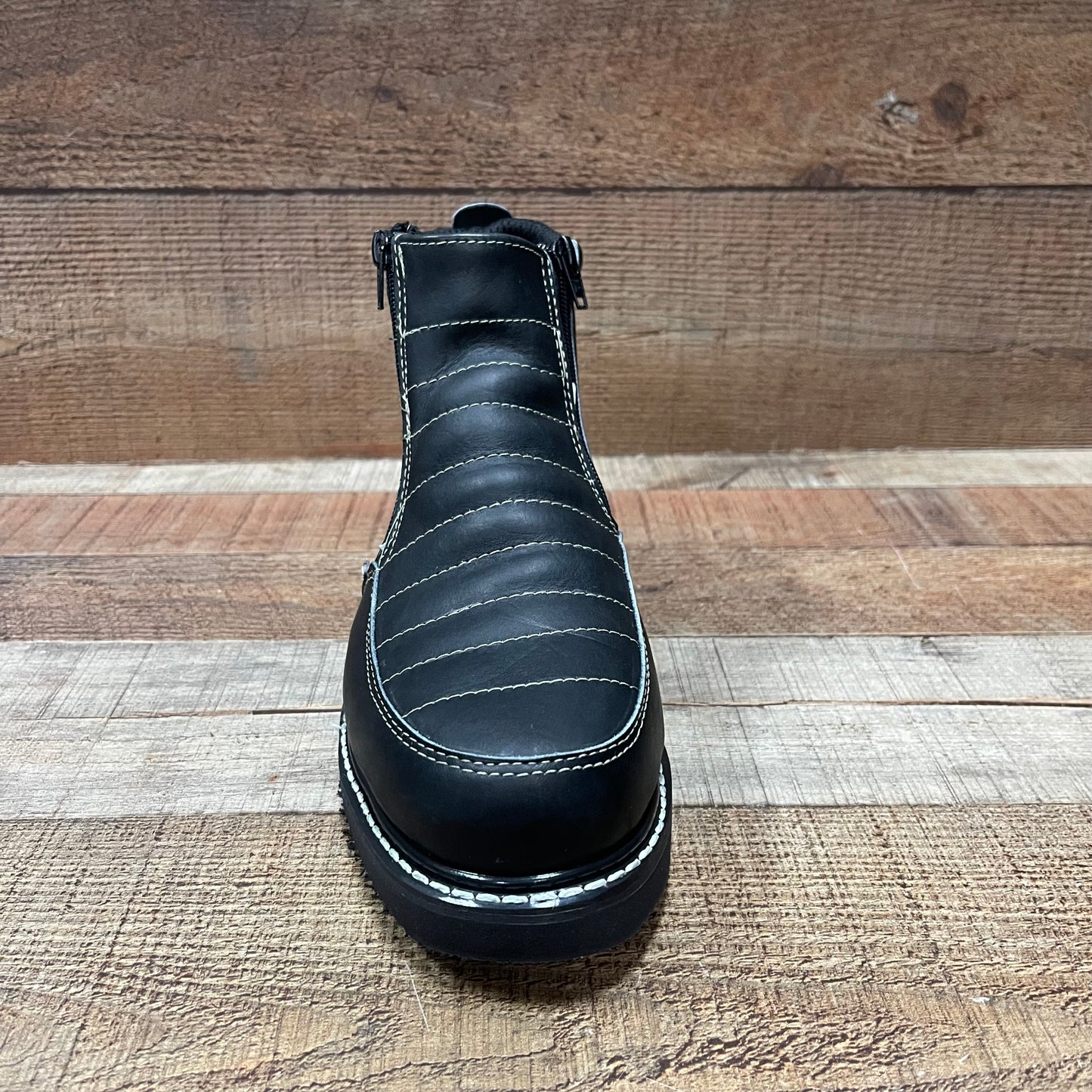 Men's Light Weight Zipper Work Boots Oil and Water Resistant Bota Cierre Est.1216