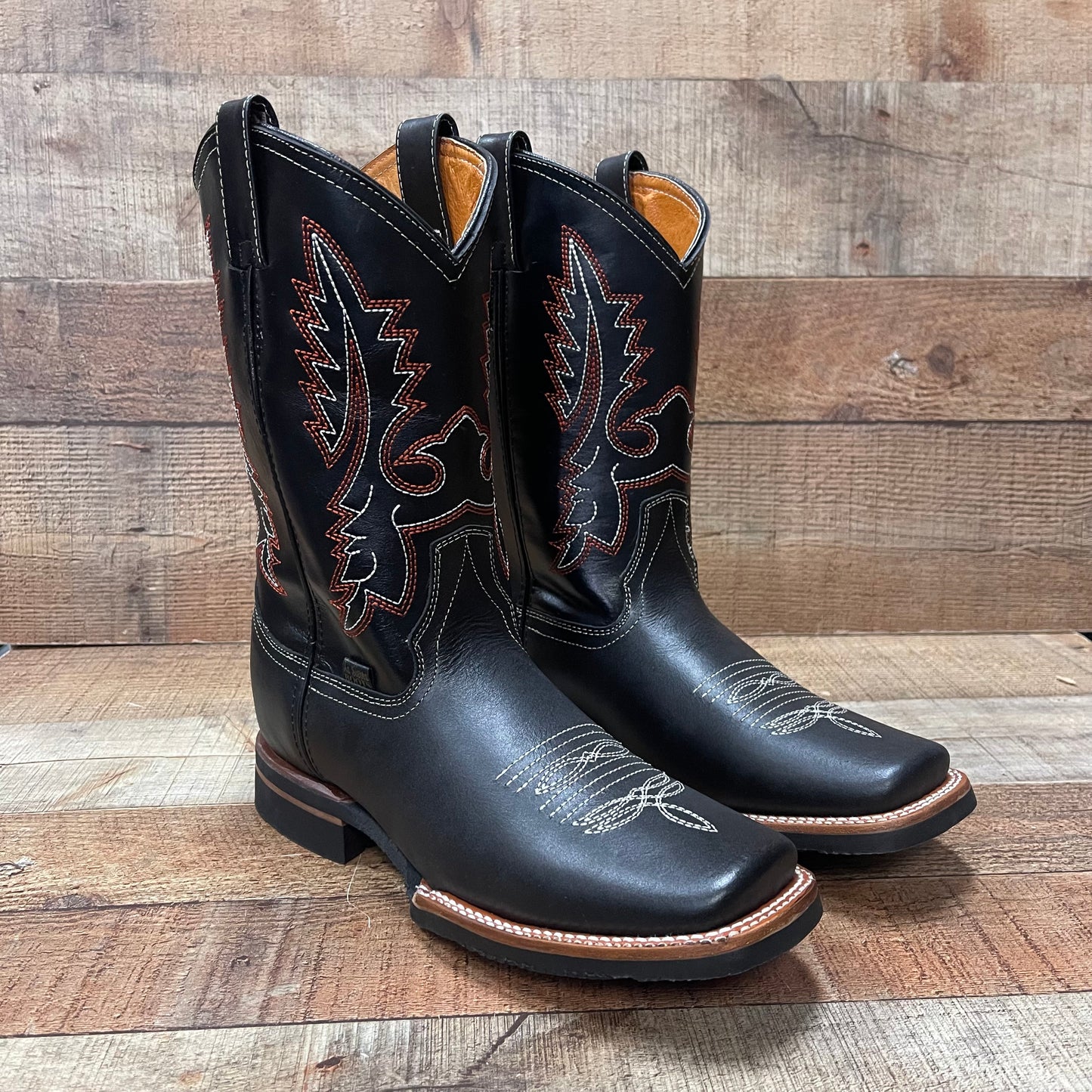 Botas vaqueras de cuero genuino para hombre, estilo bulldog occidental, de 380 libras, estilo tejano