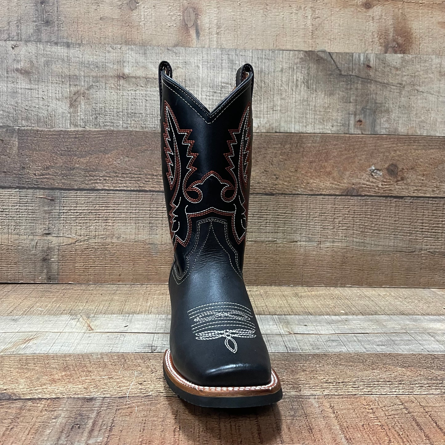 Botas vaqueras de cuero genuino para hombre, estilo bulldog occidental, de 380 libras, estilo tejano