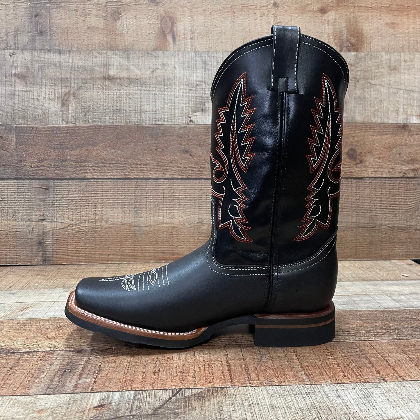 Botas vaqueras de cuero genuino para hombre, estilo bulldog occidental, de 380 libras, estilo tejano