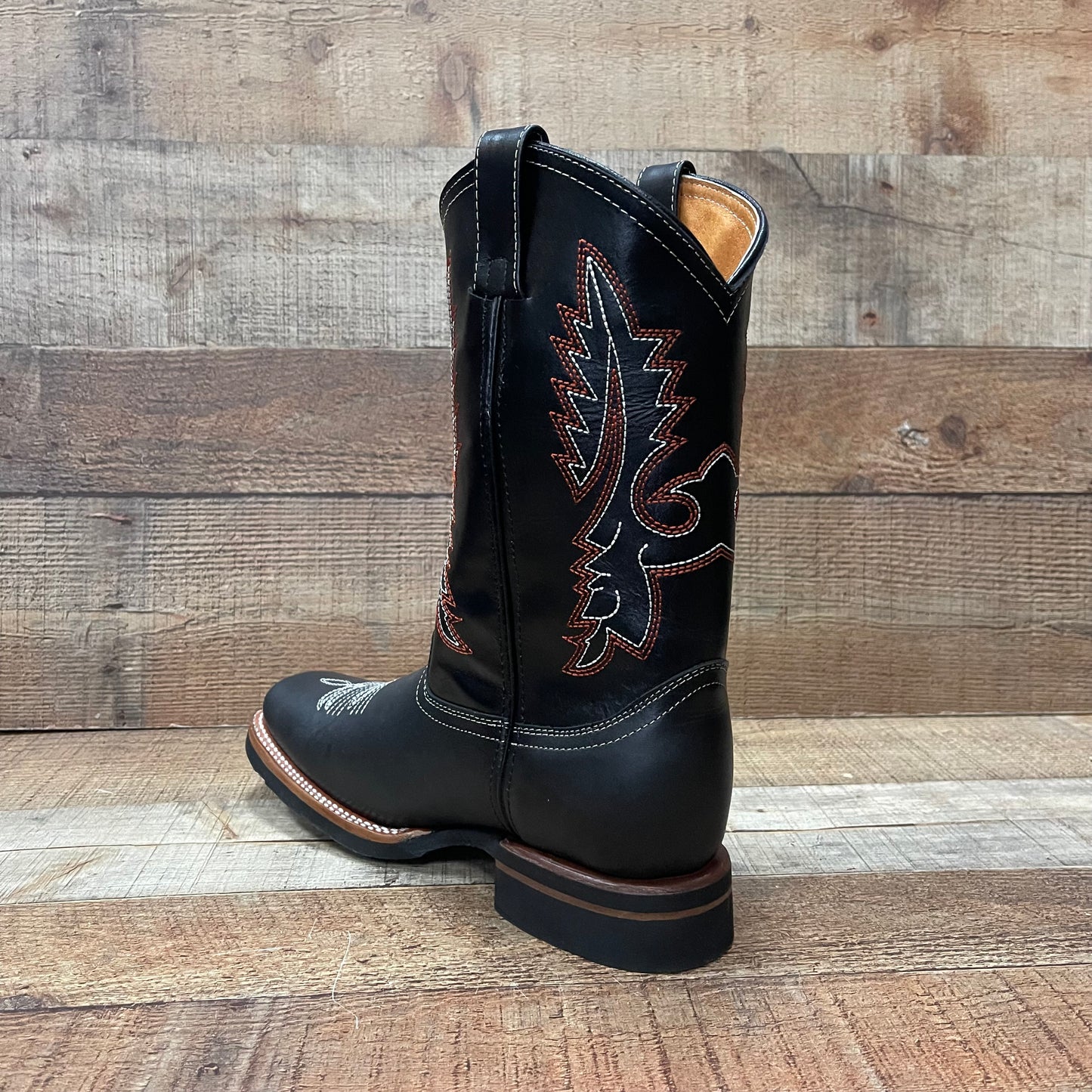 Botas vaqueras de cuero genuino para hombre, estilo bulldog occidental, de 380 libras, estilo tejano