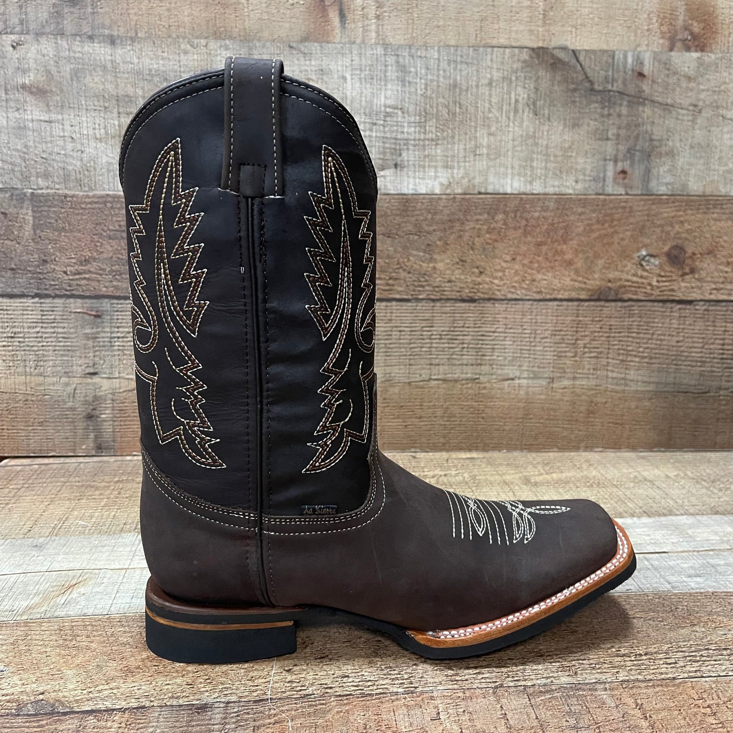 Botas vaqueras de cuero genuino para hombre, estilo bulldog occidental, de 380 libras, estilo tejano