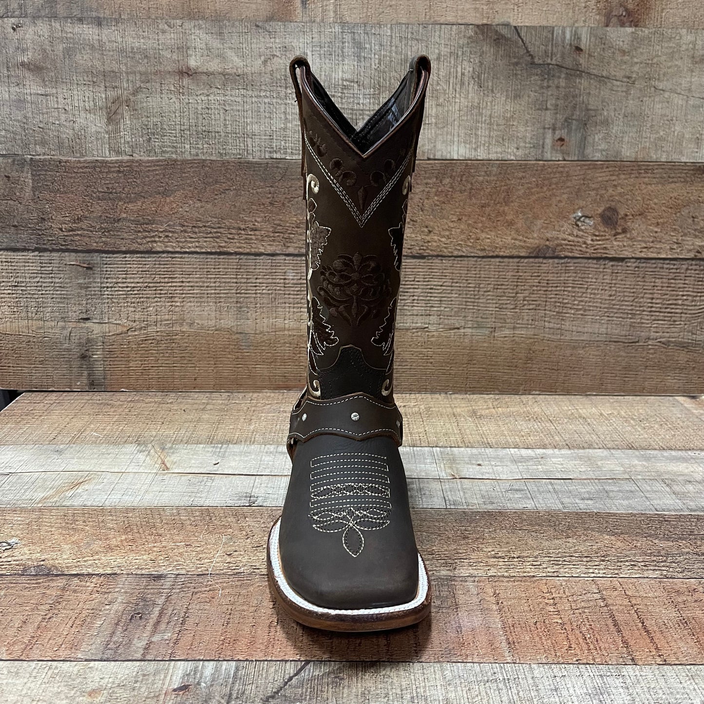 Bota vaquera rústica para mujer con arnés desmontable Bota Vaquera Dama Est.108
