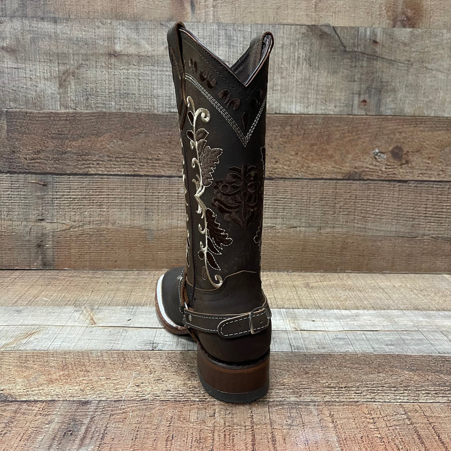 Bota vaquera rústica para mujer con arnés desmontable Bota Vaquera Dama Est.108