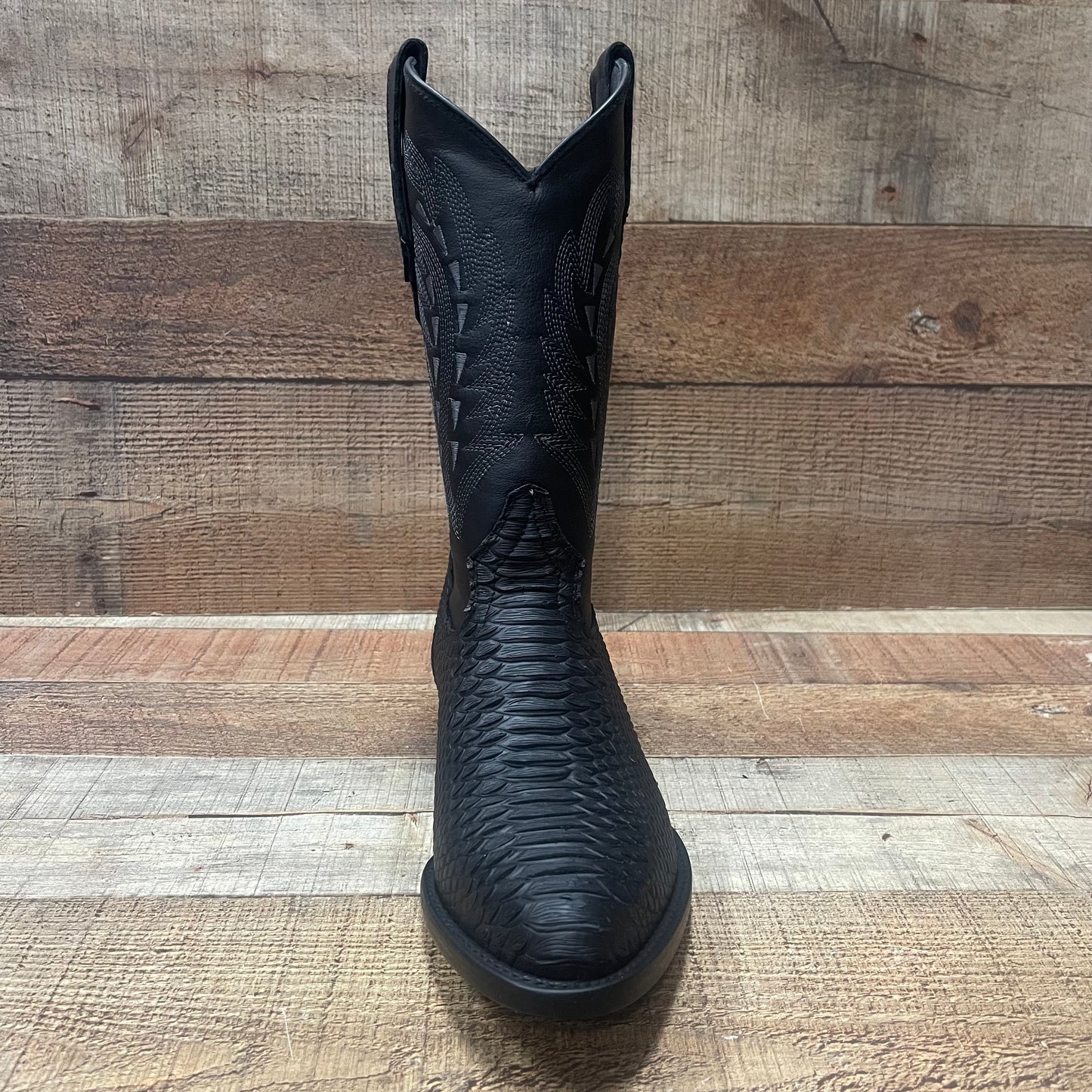 Cinturón vaquero occidental para hombre con cremallera lateral de piel auténtica y estampado de pitón, n.° 262, cierre Piton