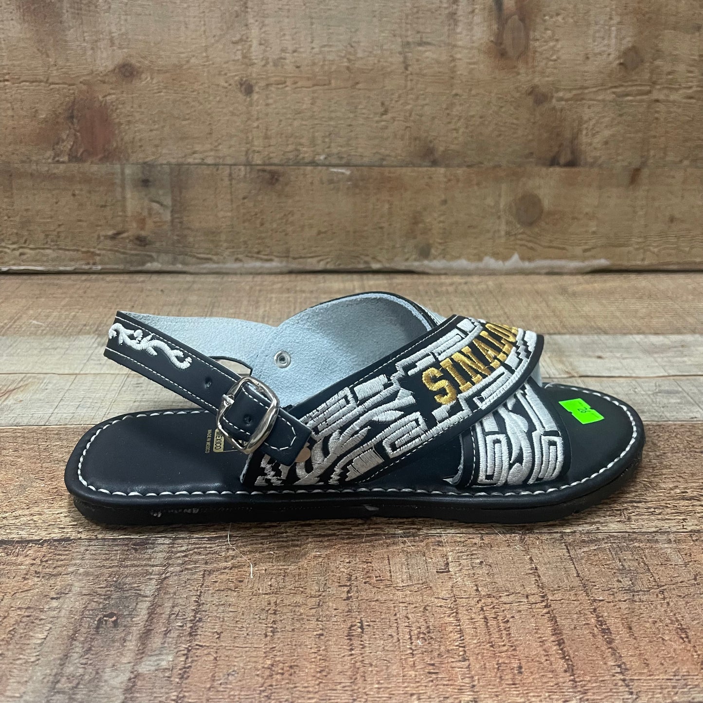 Huarache Cruzado acolchado de cuero mexicano para hombre