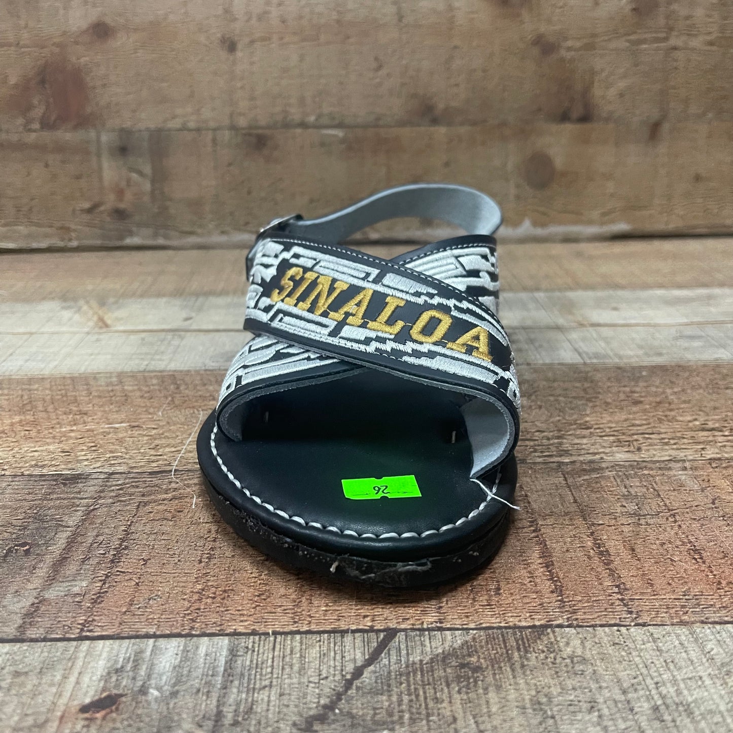 Huarache Cruzado acolchado de cuero mexicano para hombre