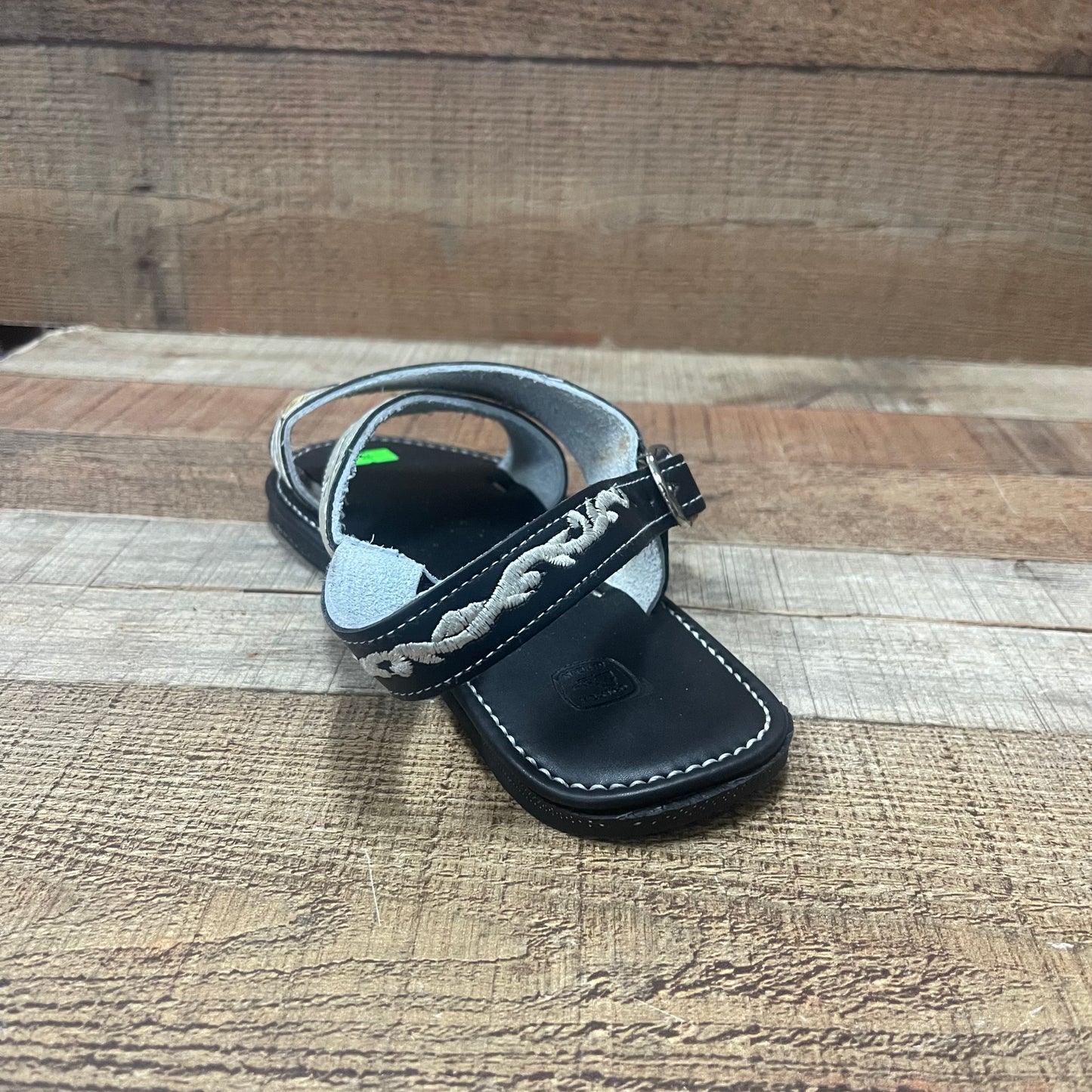 Huarache Cruzado acolchado de cuero mexicano para hombre