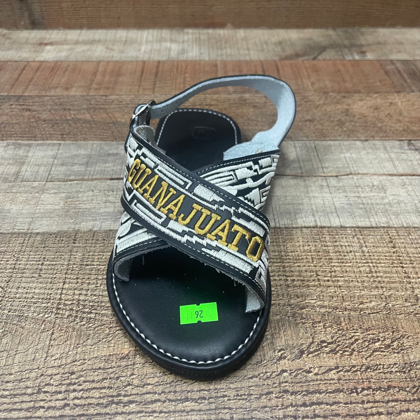 Huarache Cruzado acolchado de cuero mexicano para hombre