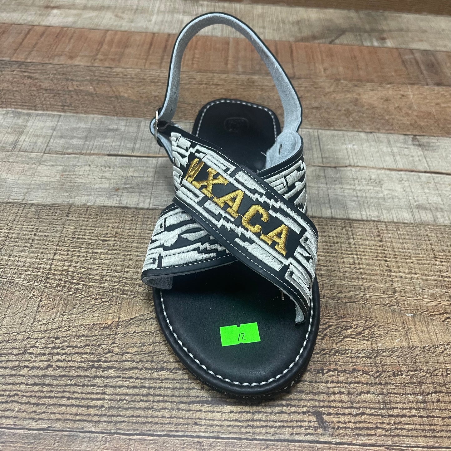 Huarache Cruzado acolchado de cuero mexicano para hombre