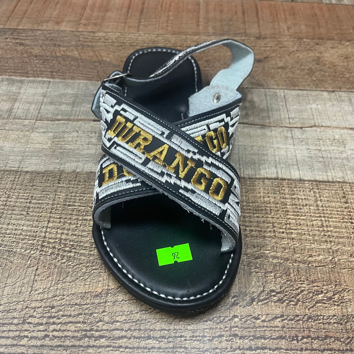 Huarache Cruzado acolchado de cuero mexicano para hombre