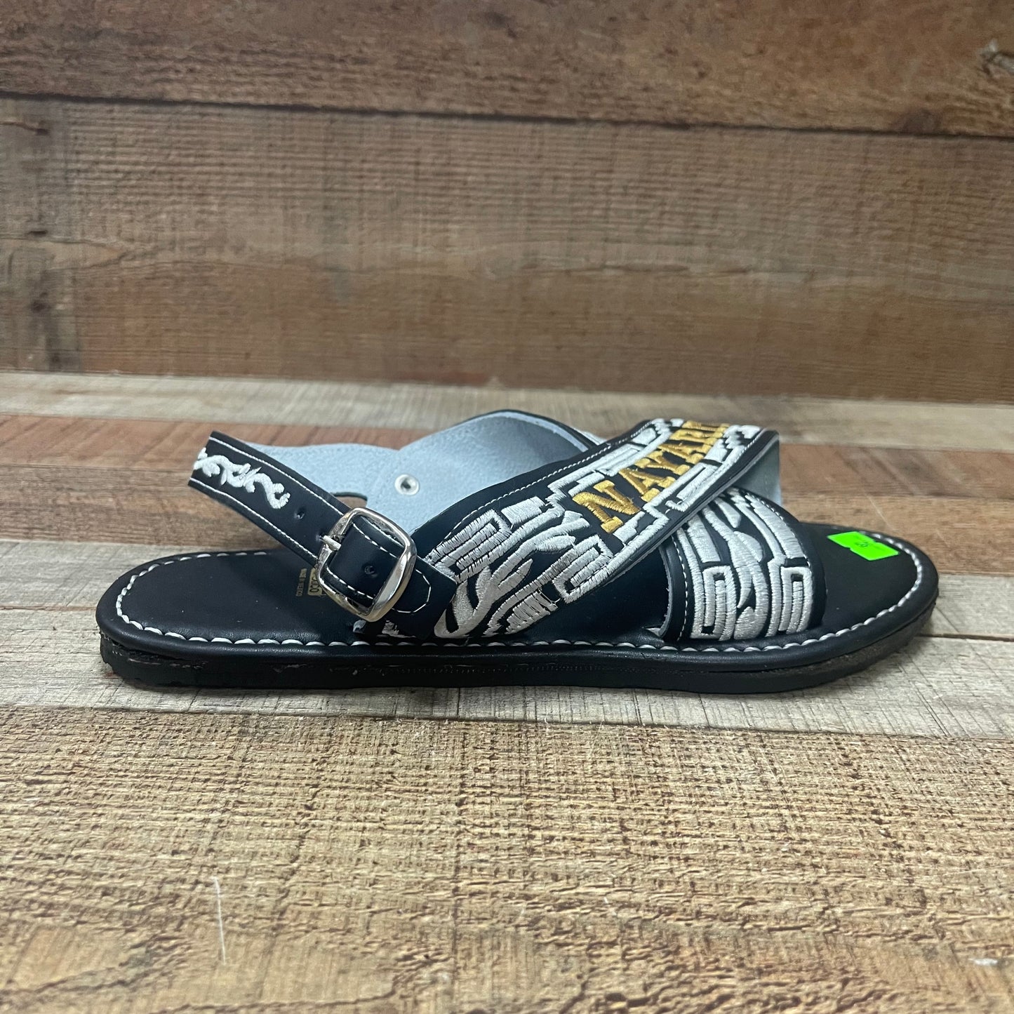 Huarache Cruzado acolchado de cuero mexicano para hombre