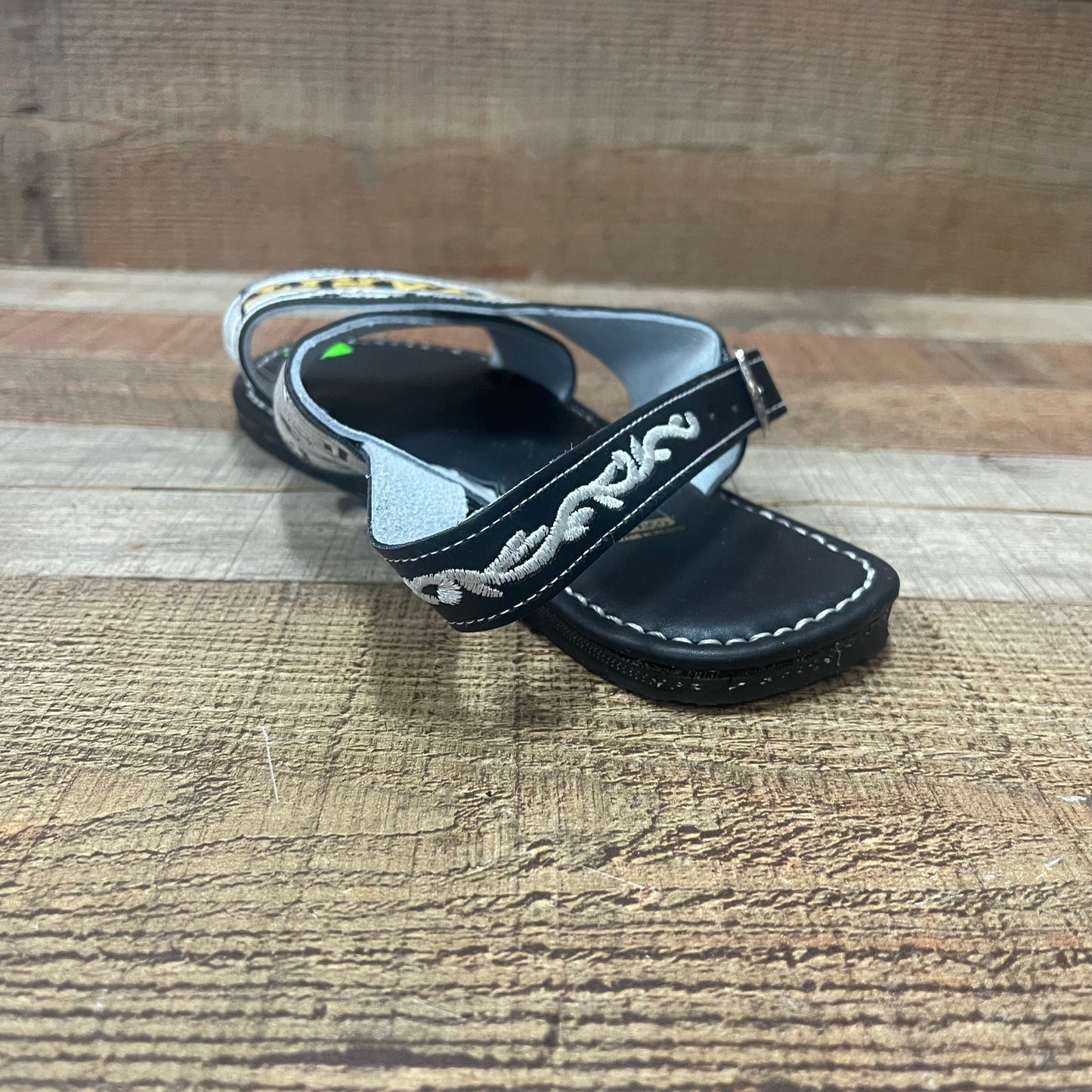 Huarache Cruzado acolchado de cuero mexicano para hombre