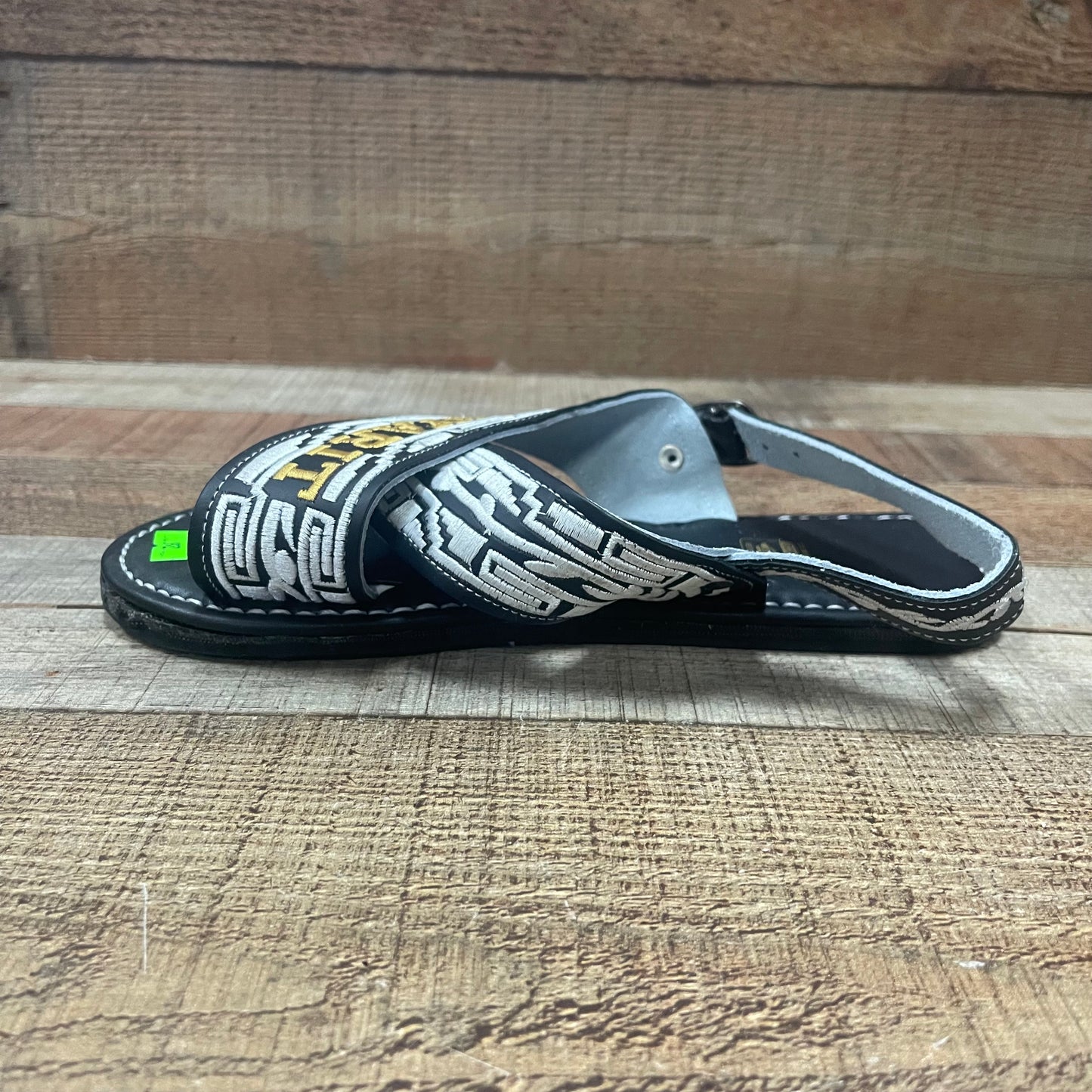 Huarache Cruzado acolchado de cuero mexicano para hombre