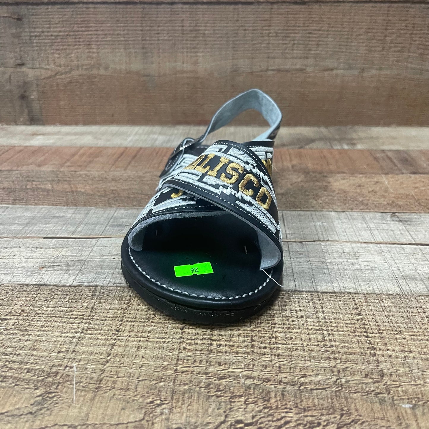 Huarache Cruzado acolchado de cuero mexicano para hombre