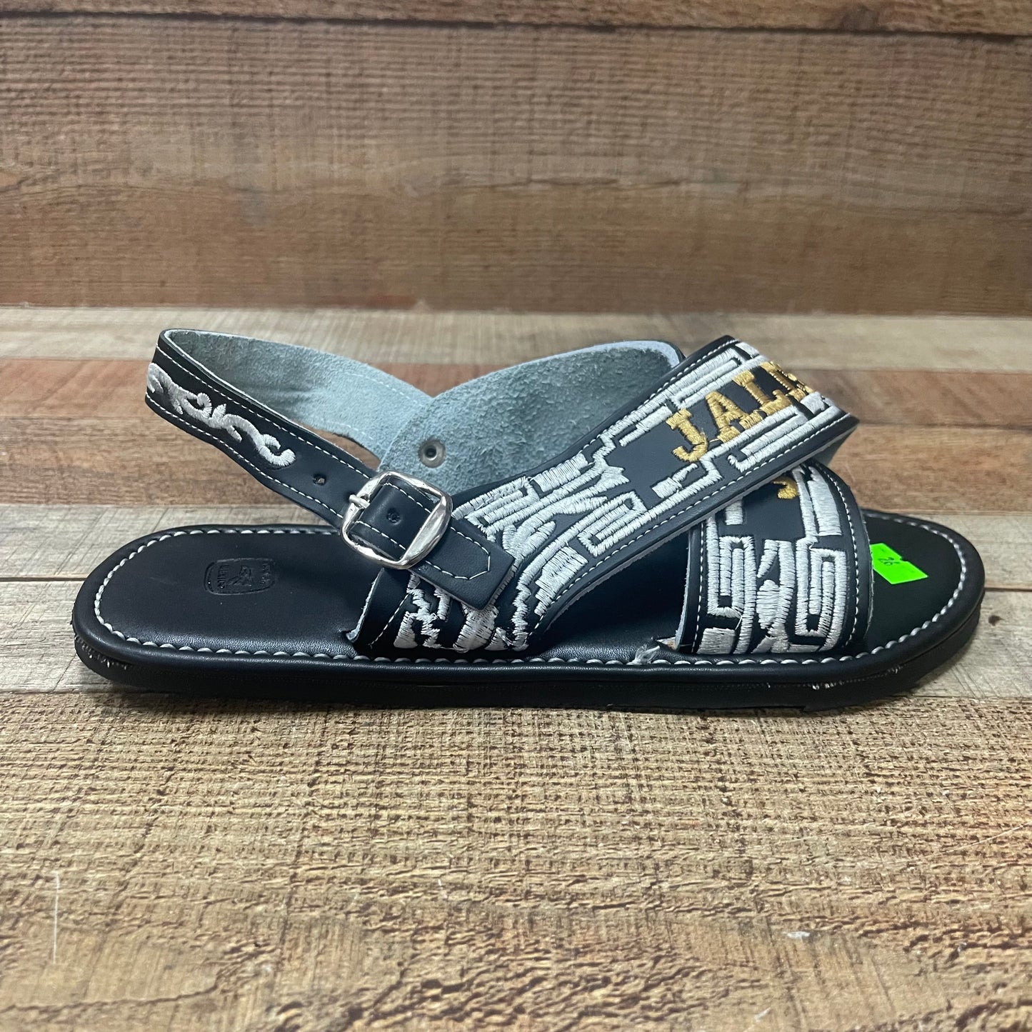 Huarache Cruzado acolchado de cuero mexicano para hombre