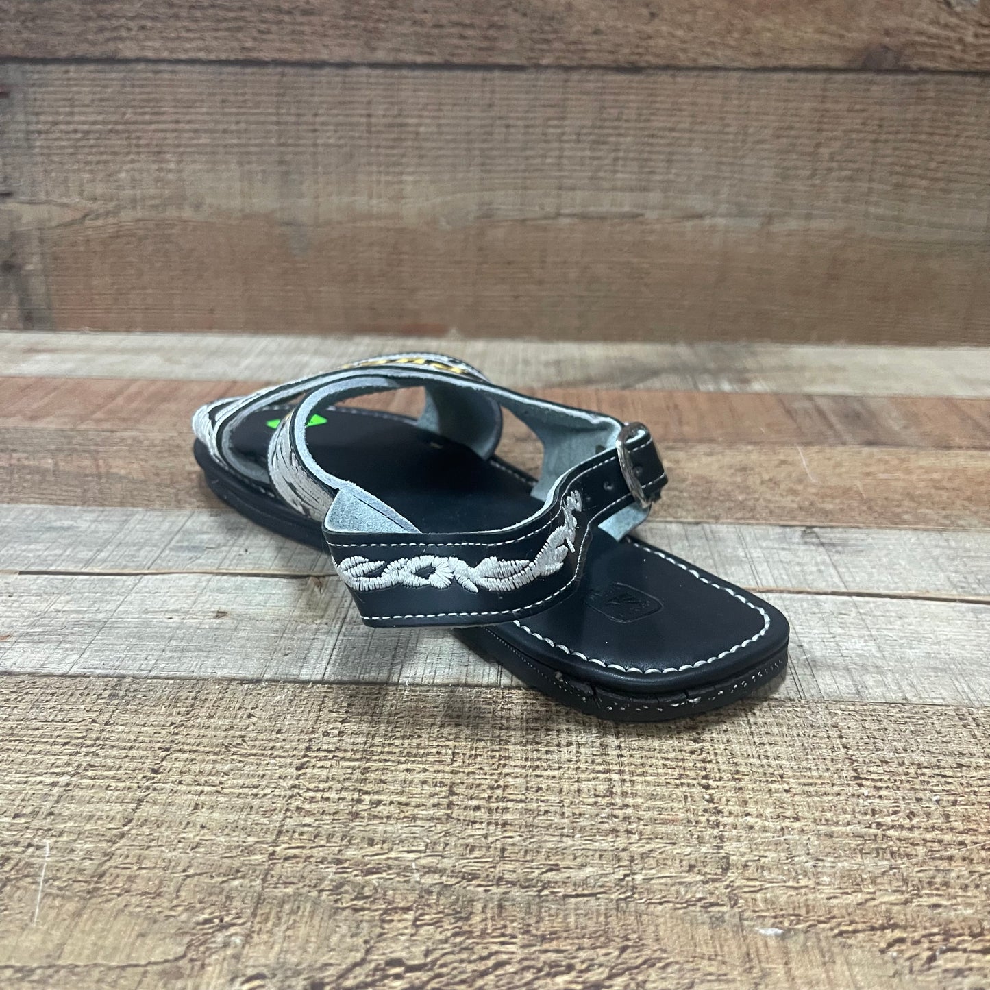 Huarache Cruzado acolchado de cuero mexicano para hombre