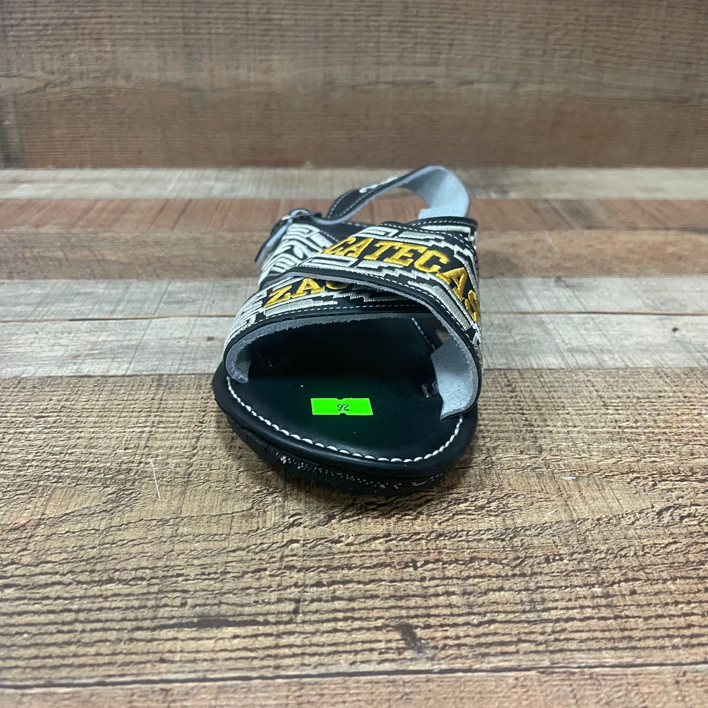 Huarache Cruzado acolchado de cuero mexicano para hombre
