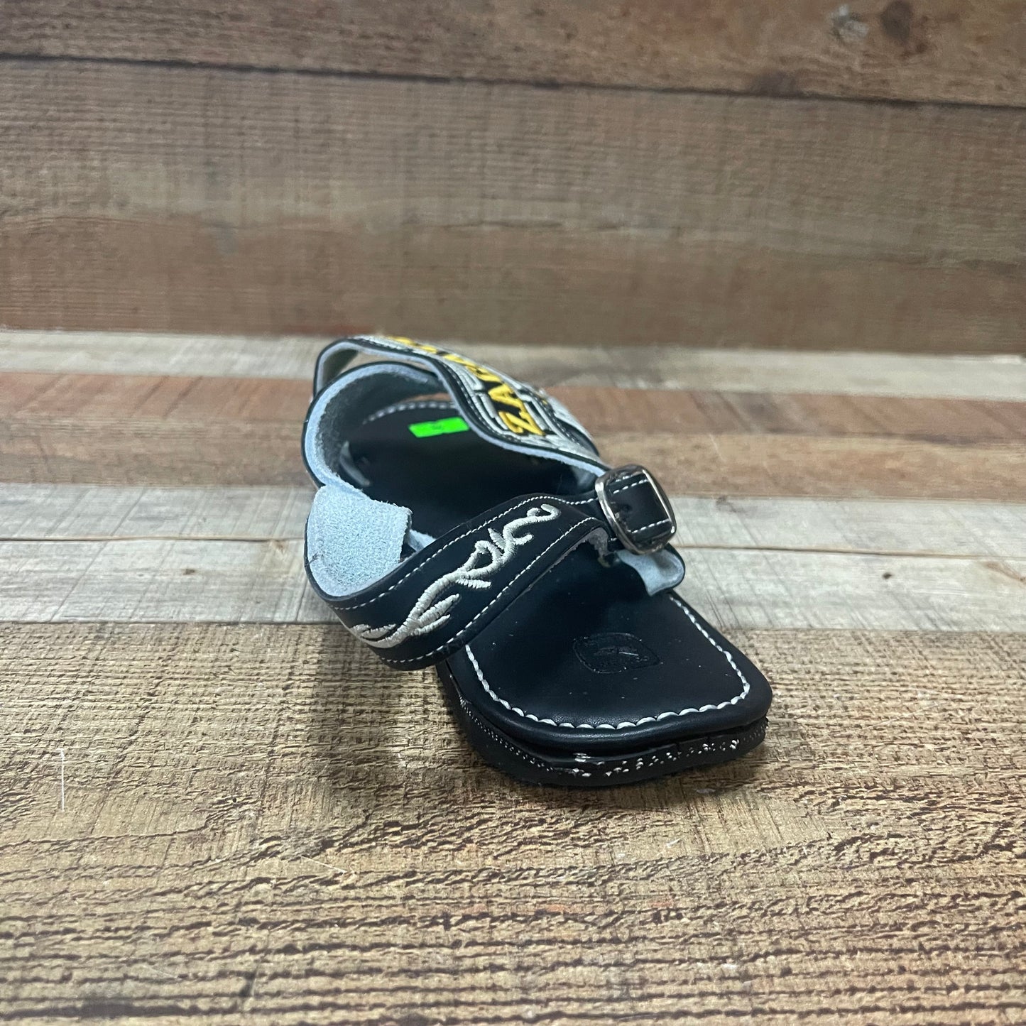Huarache Cruzado acolchado de cuero mexicano para hombre