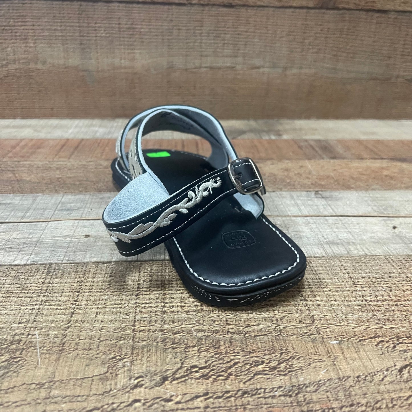 Huarache Cruzado acolchado de cuero mexicano para hombre