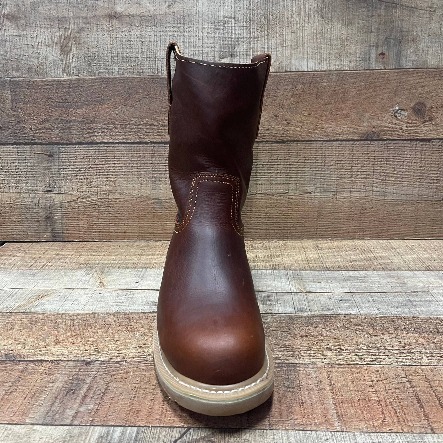 Botas de trabajo para hombre, de piel, resistentes al agua y al aceite, con punta redonda, duraderas, de grado 305 Ruper Barzon