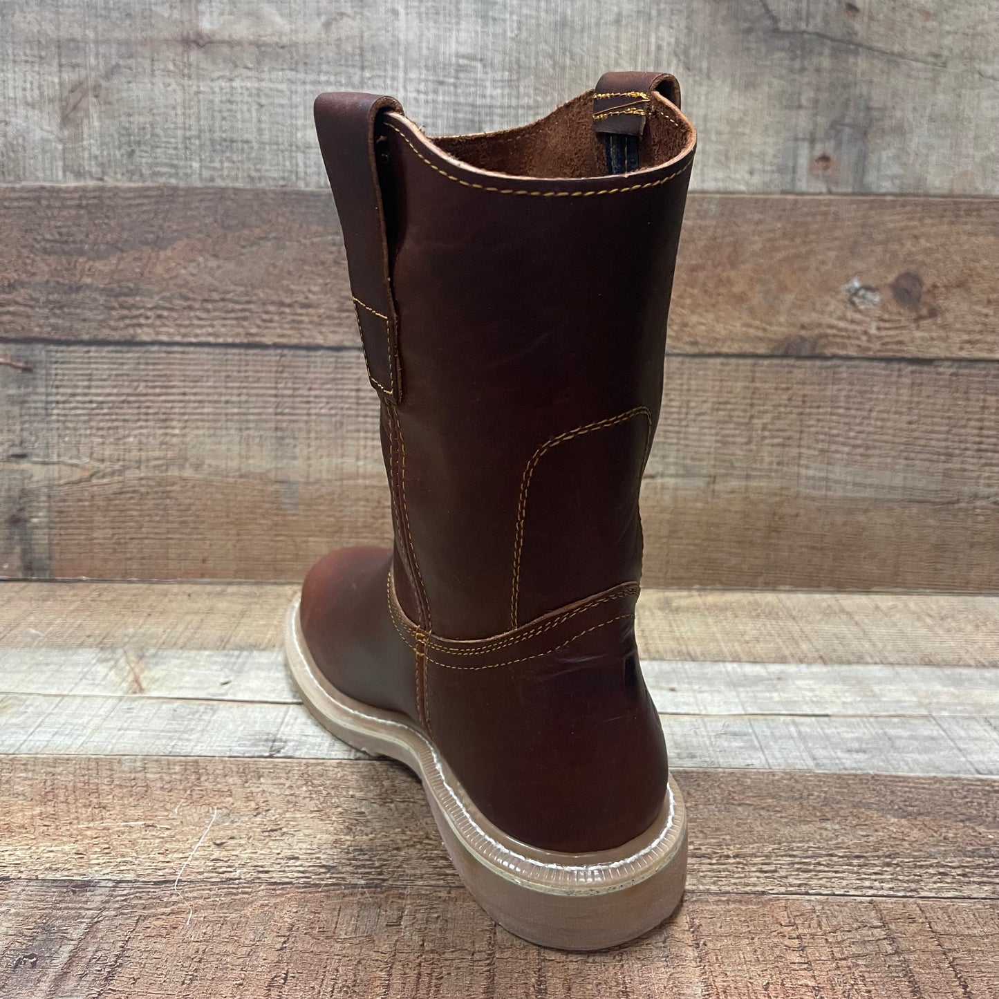 Botas de trabajo para hombre, de piel, resistentes al agua y al aceite, con punta redonda, duraderas, de grado 305 Ruper Barzon