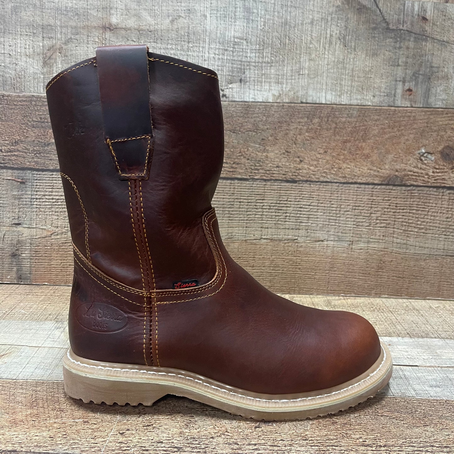 Botas de trabajo para hombre, de piel, resistentes al agua y al aceite, con punta redonda, duraderas, de grado 305 Ruper Barzon