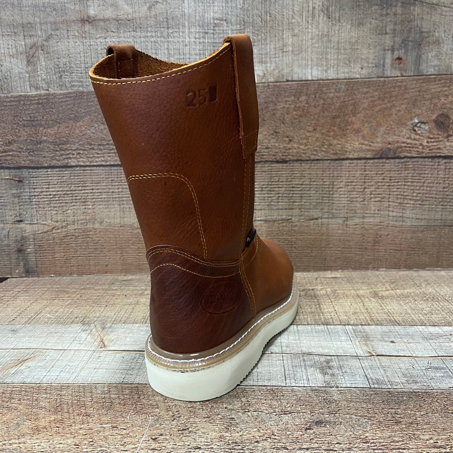 Botas de trabajo ligeras de cuero con puntera de acero para hombre, de 415 libras, de Ruper Casco Laredo