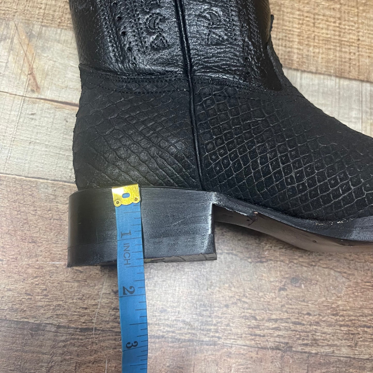 Women's Western Cowgirl Genuine Leather with Python Print Est.725 Piton Dama