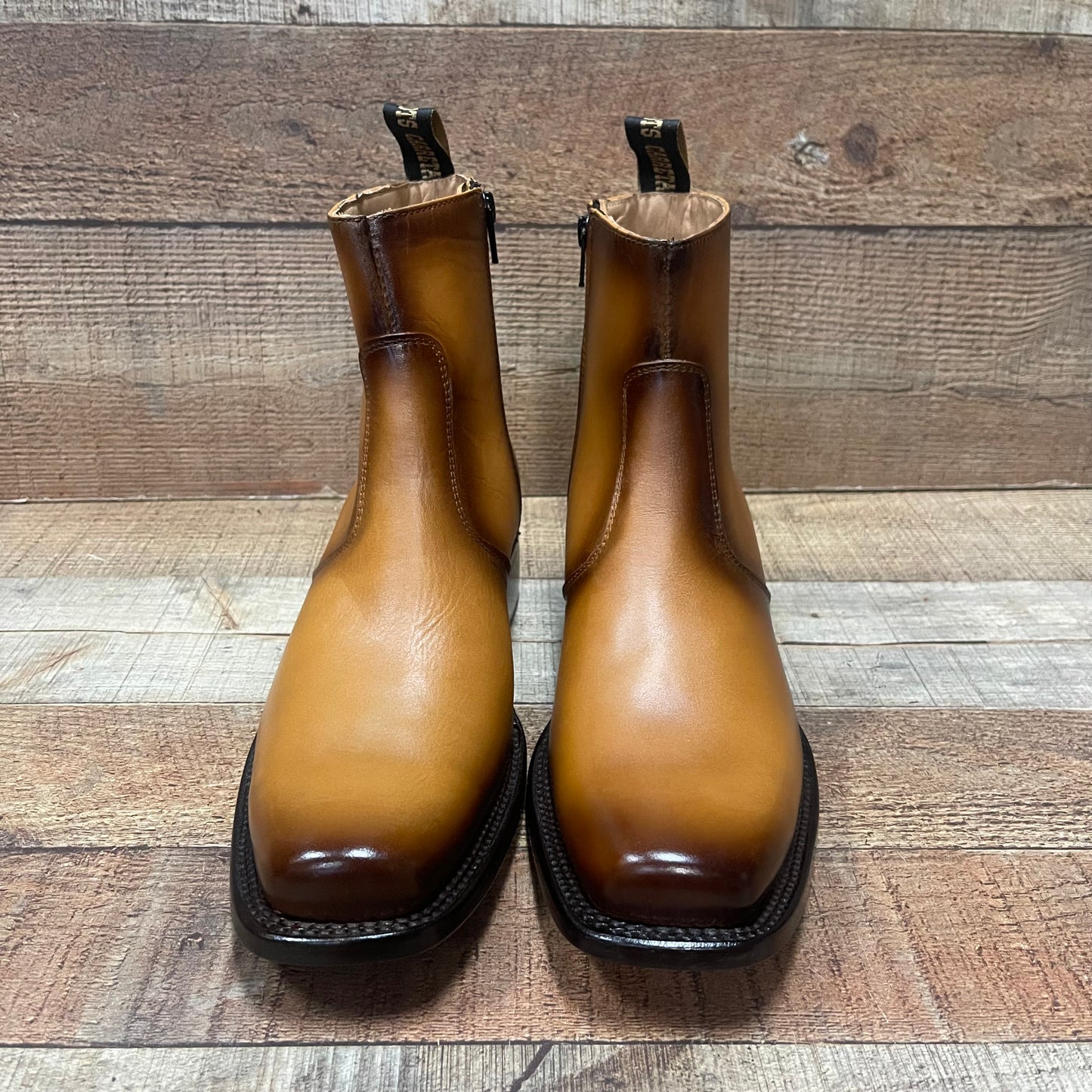 Cinturón vaquero occidental para hombre con cremallera lateral de piel auténtica y estampado de pitón, n.° 262, cierre Piton