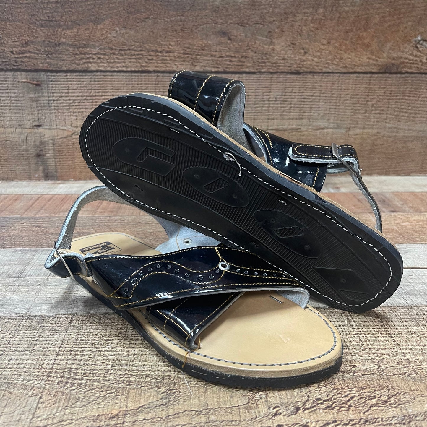 Huarache Artesanal Mexicano Cruzado Camaleon para hombre