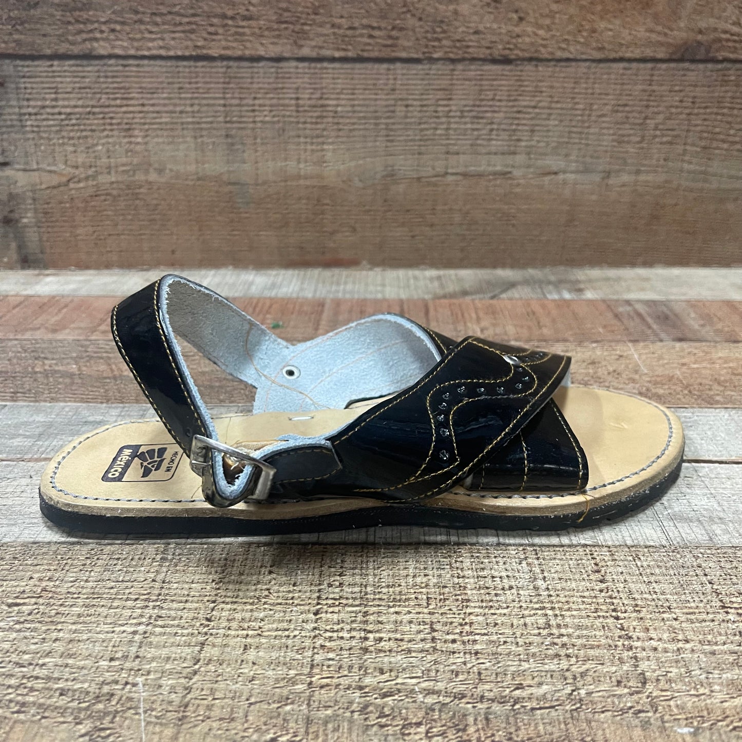 Huarache Artesanal Mexicano Cruzado Camaleon para hombre