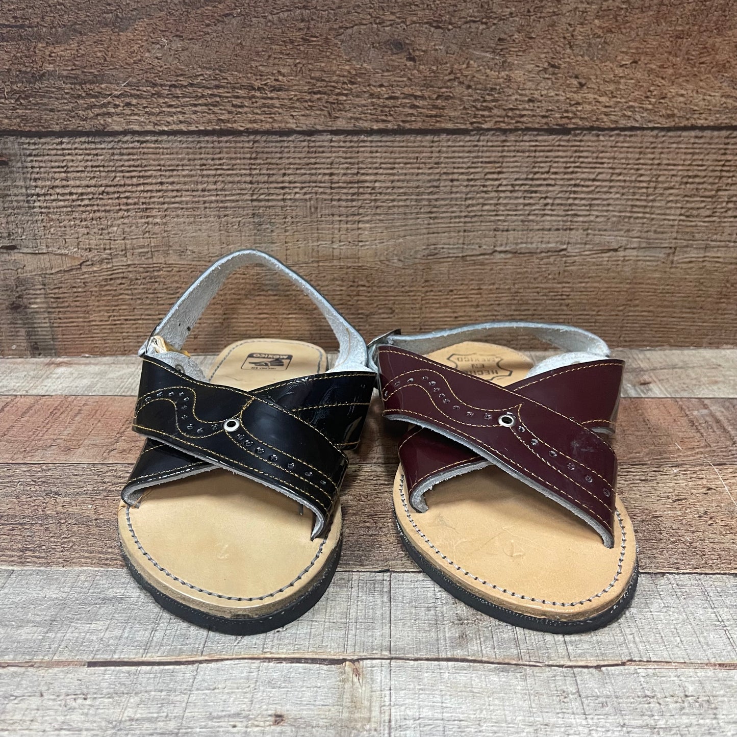 Huarache Artesanal Mexicano Cruzado Camaleon para hombre