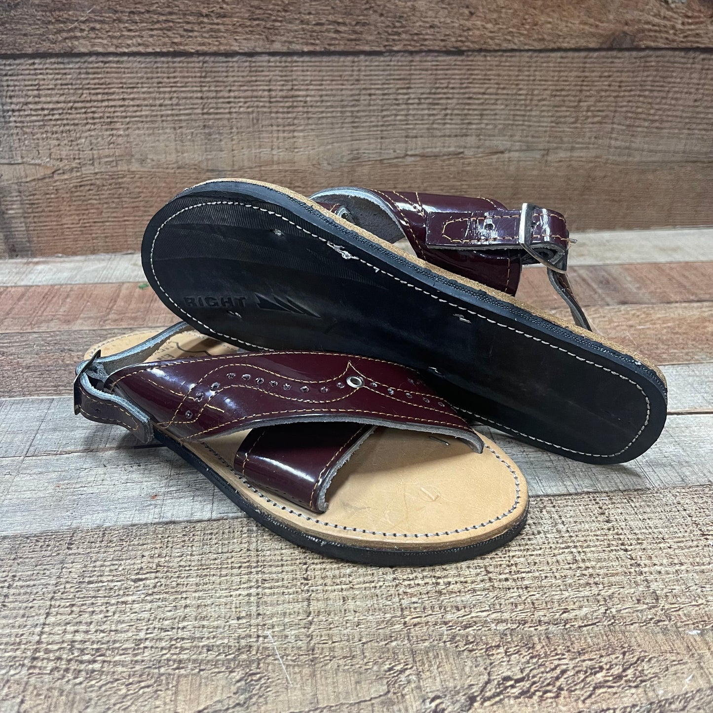 Huarache Artesanal Mexicano Cruzado Camaleon para hombre