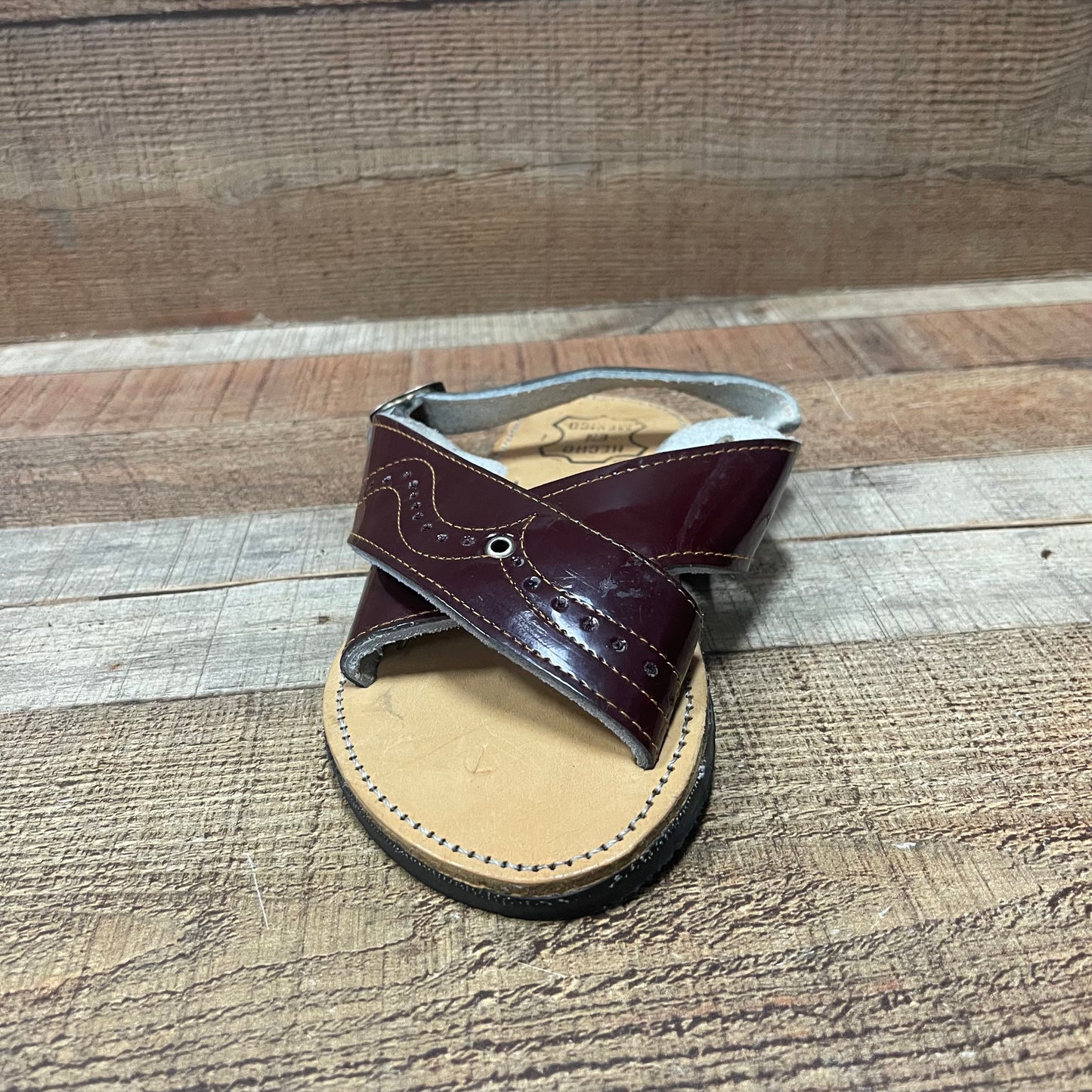 Huarache Artesanal Mexicano Cruzado Camaleon para hombre